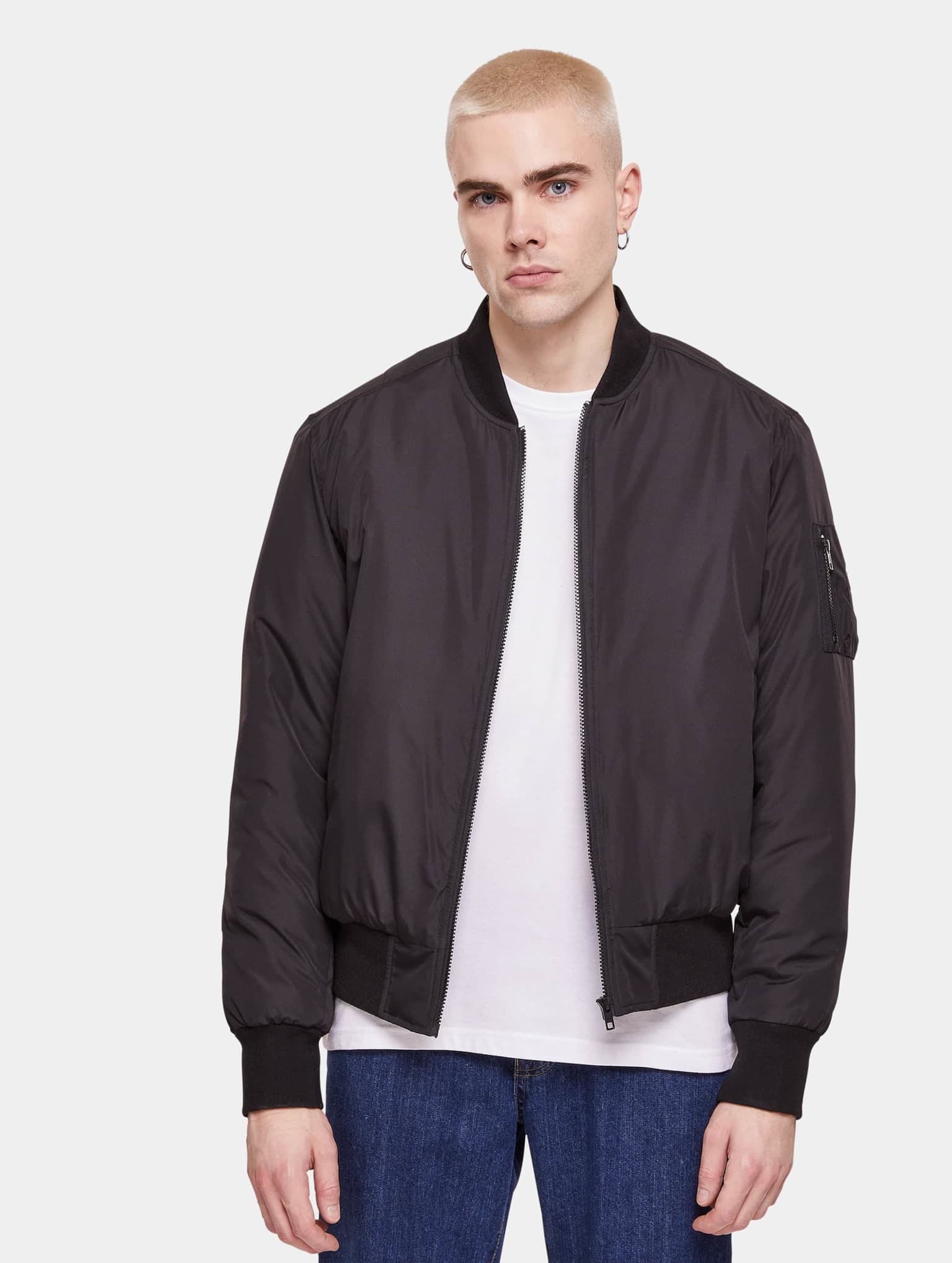 Urban Classics Essentials Basic Bomber Jacket – Bild 3