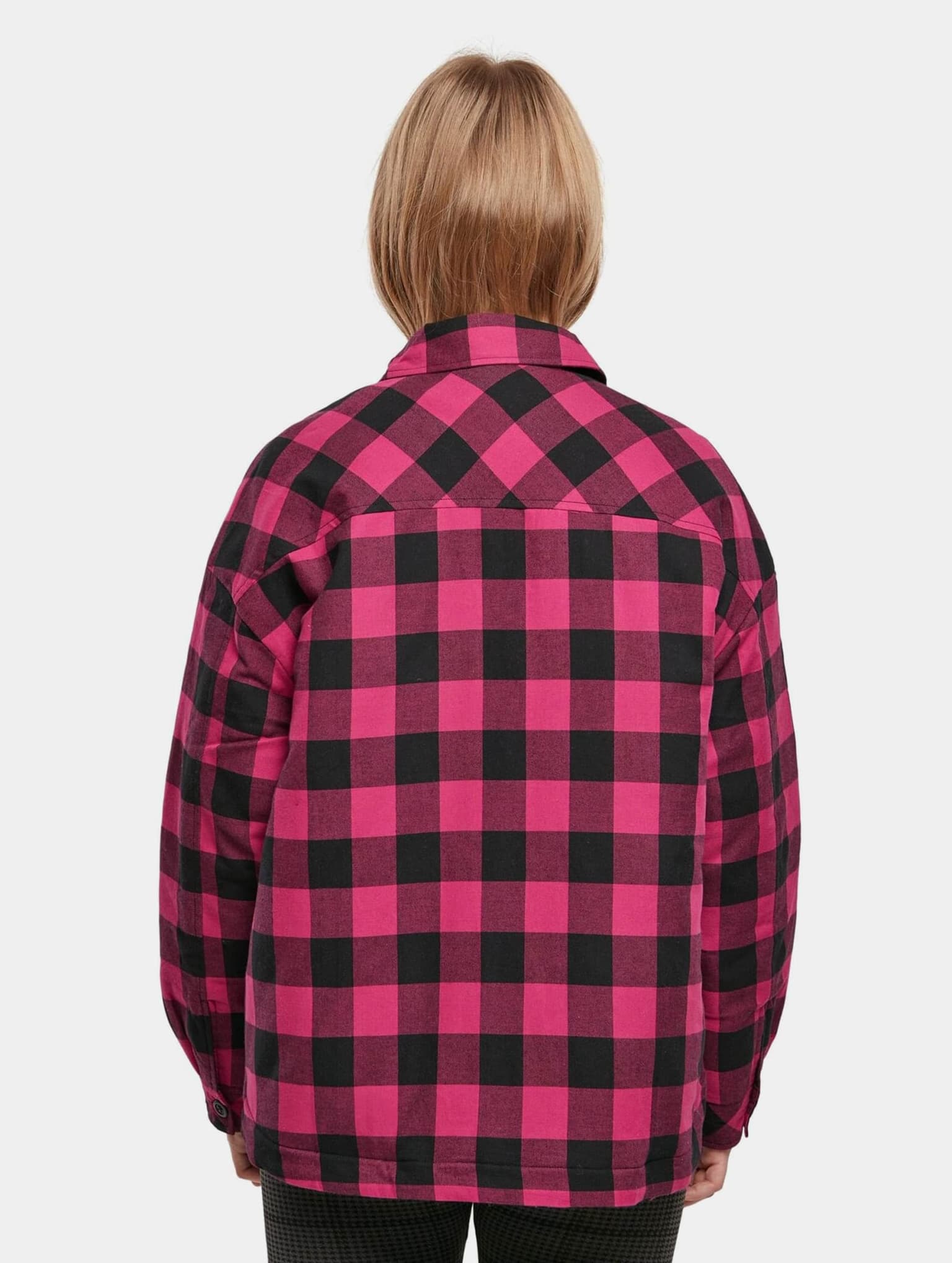 Urban Classics Ladies Flanell Padded Overshirt – Bild 2
