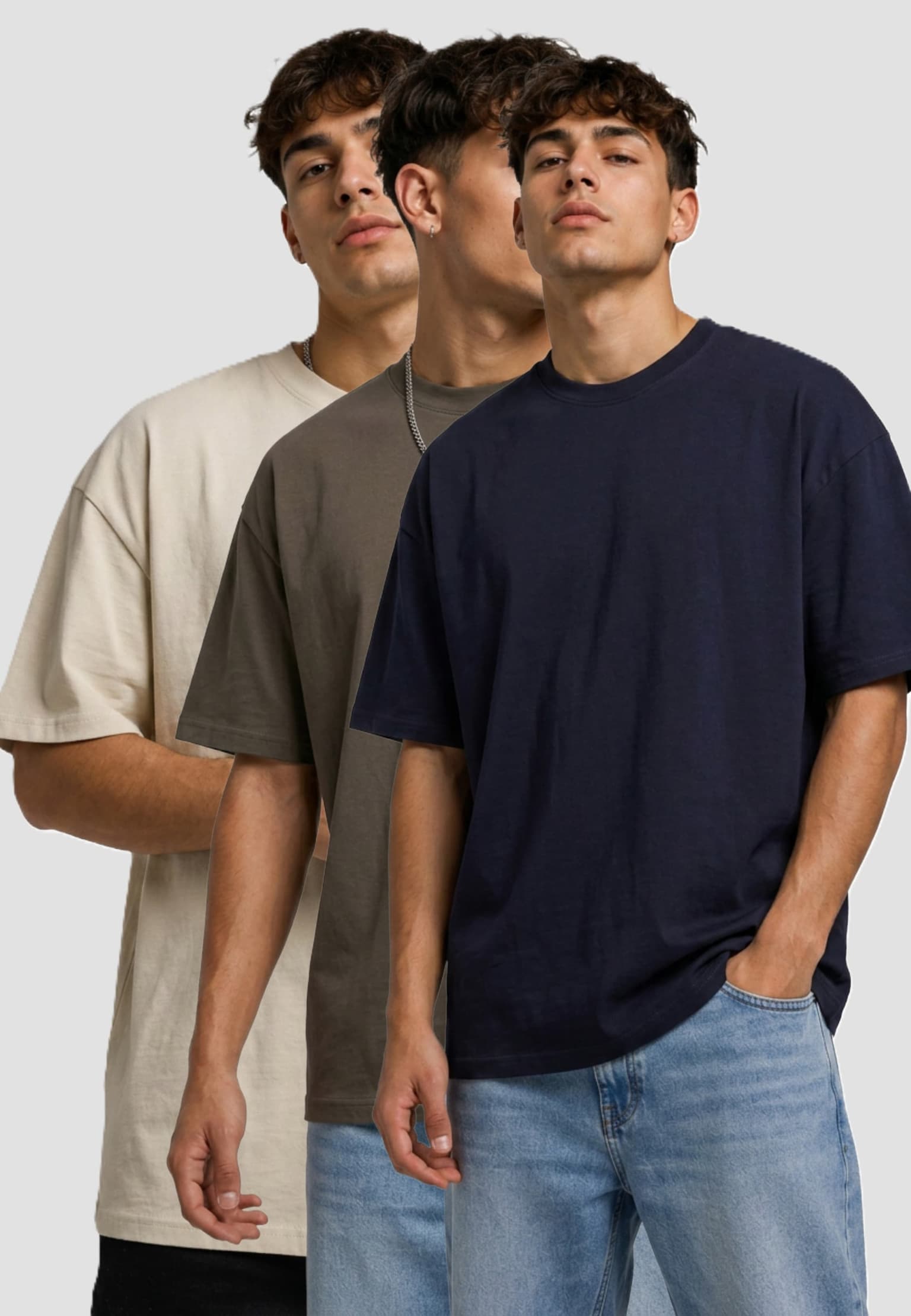 Urban Classics Heavy Jersey Oversized Tee 3-Pack
