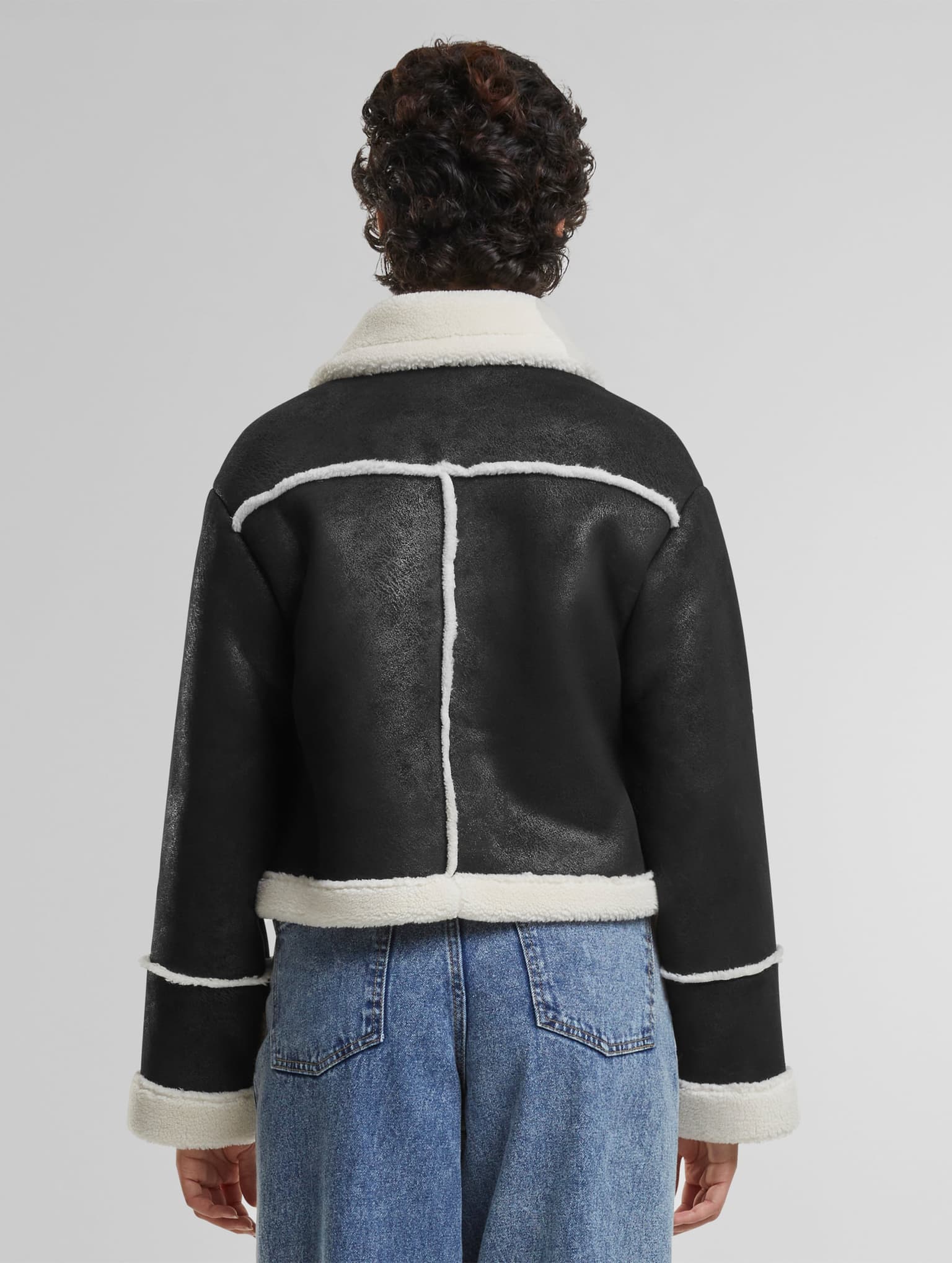 Urban Classics Ladies Shearling Übergangsjacke – Bild 2