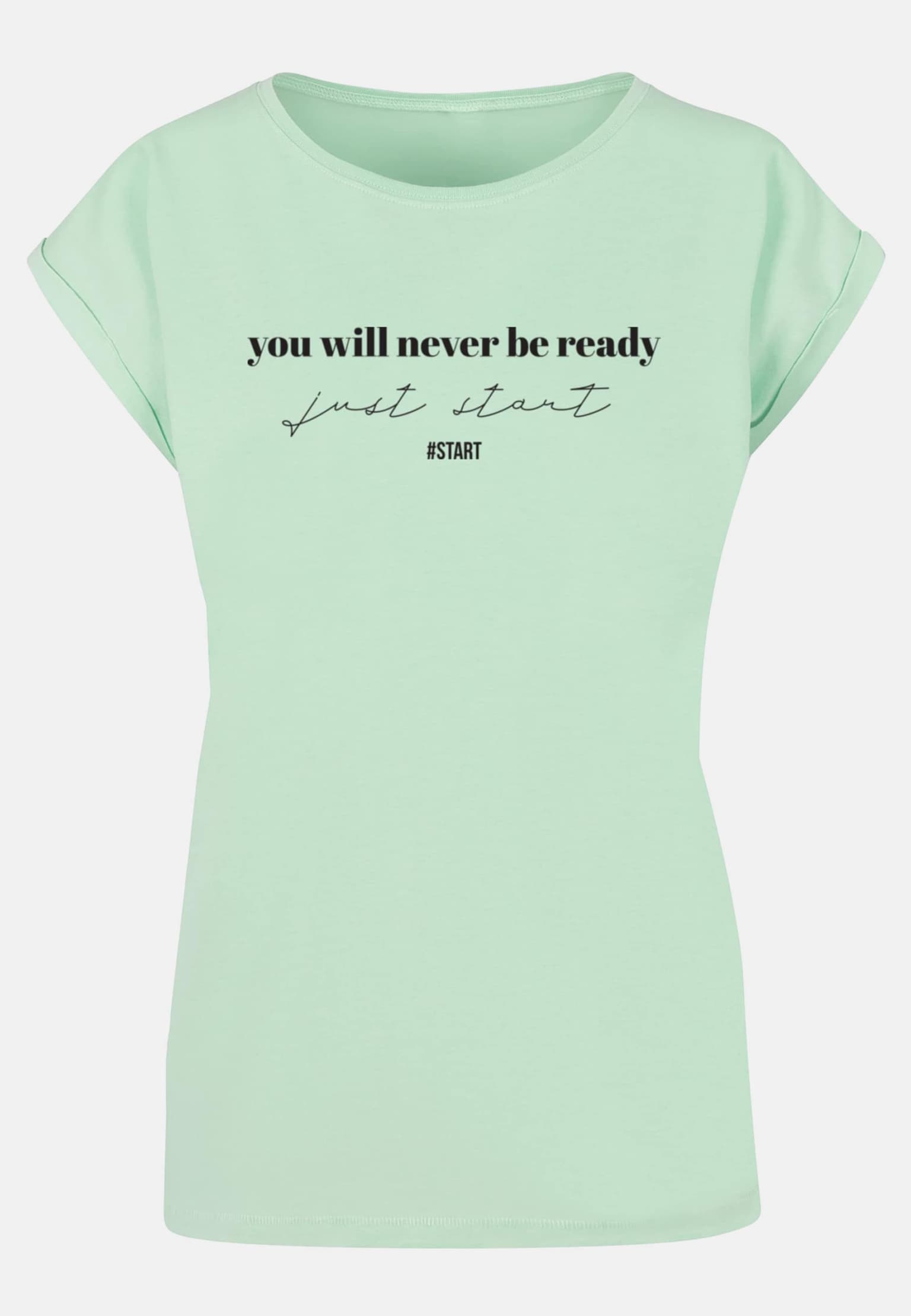 Merchcode POD Ladies Just Start T-Shirt – Bild 3