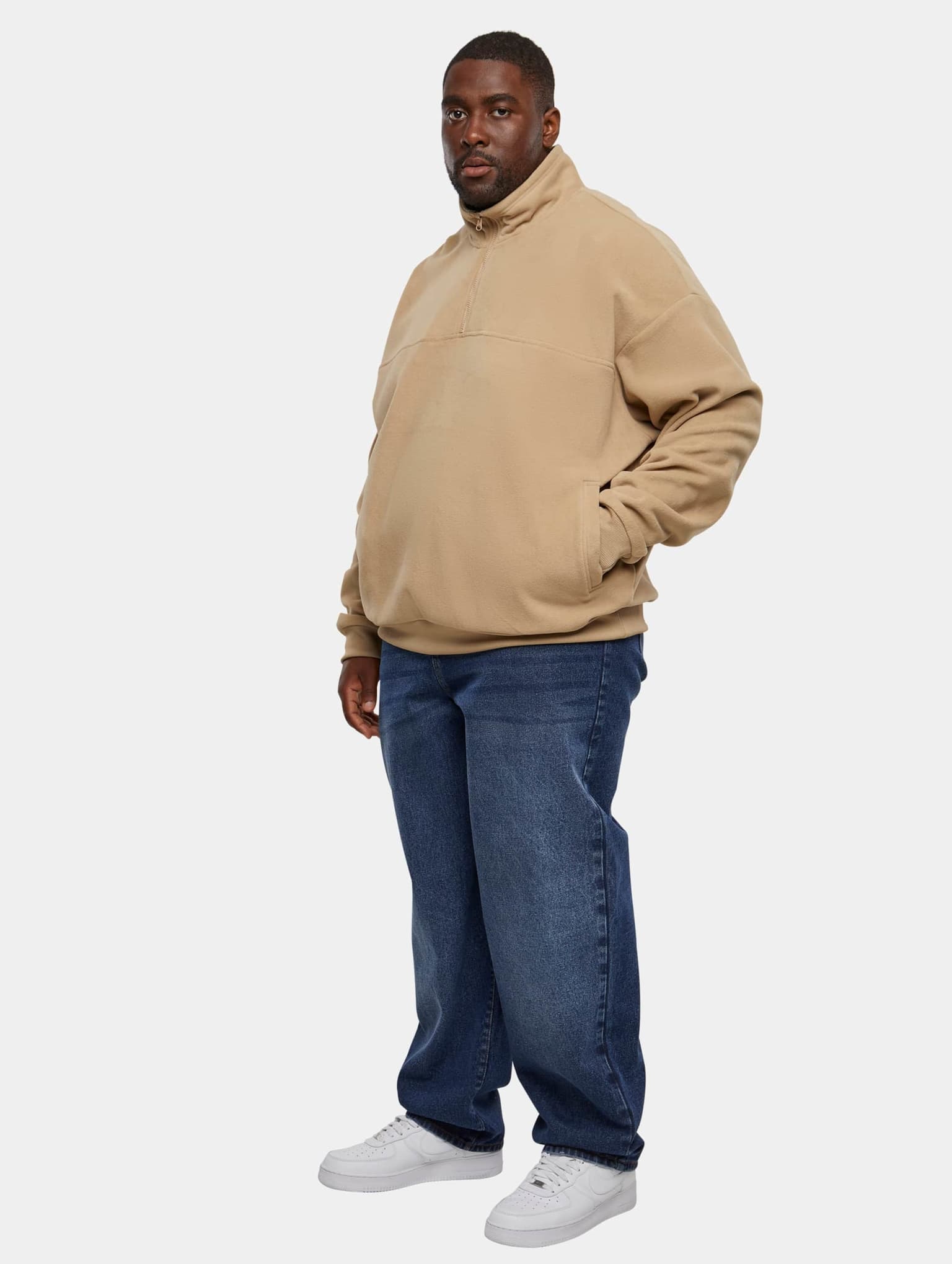 Urban Classics Basic Polar Fleece Troyer – Bild 4