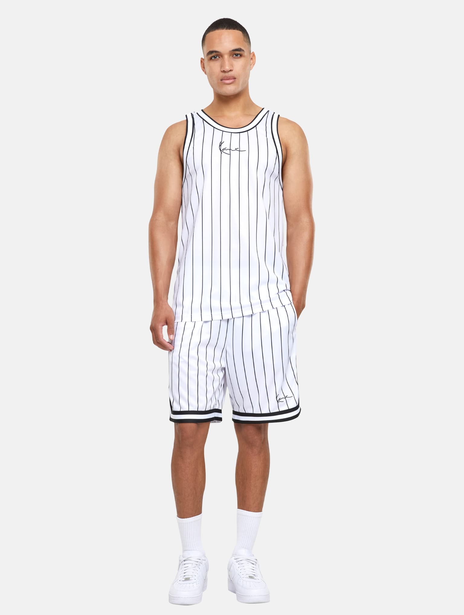 Karl Kani KK Small Signature Pinstripe Basketball Tank and Short Set – Bild 4