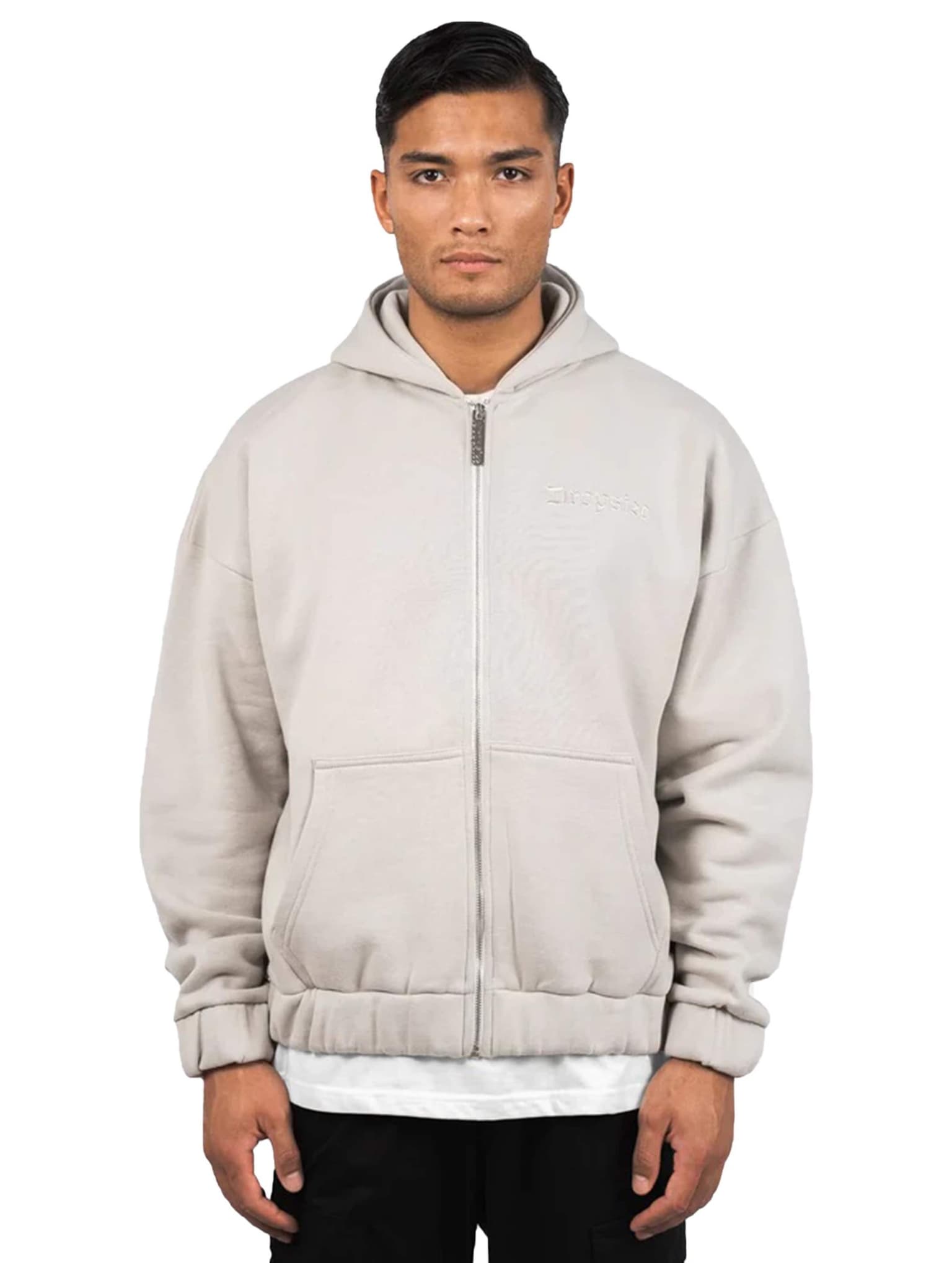 Dropsize Super Heavy Oversize Blank Zip Hoodie – Bild 4