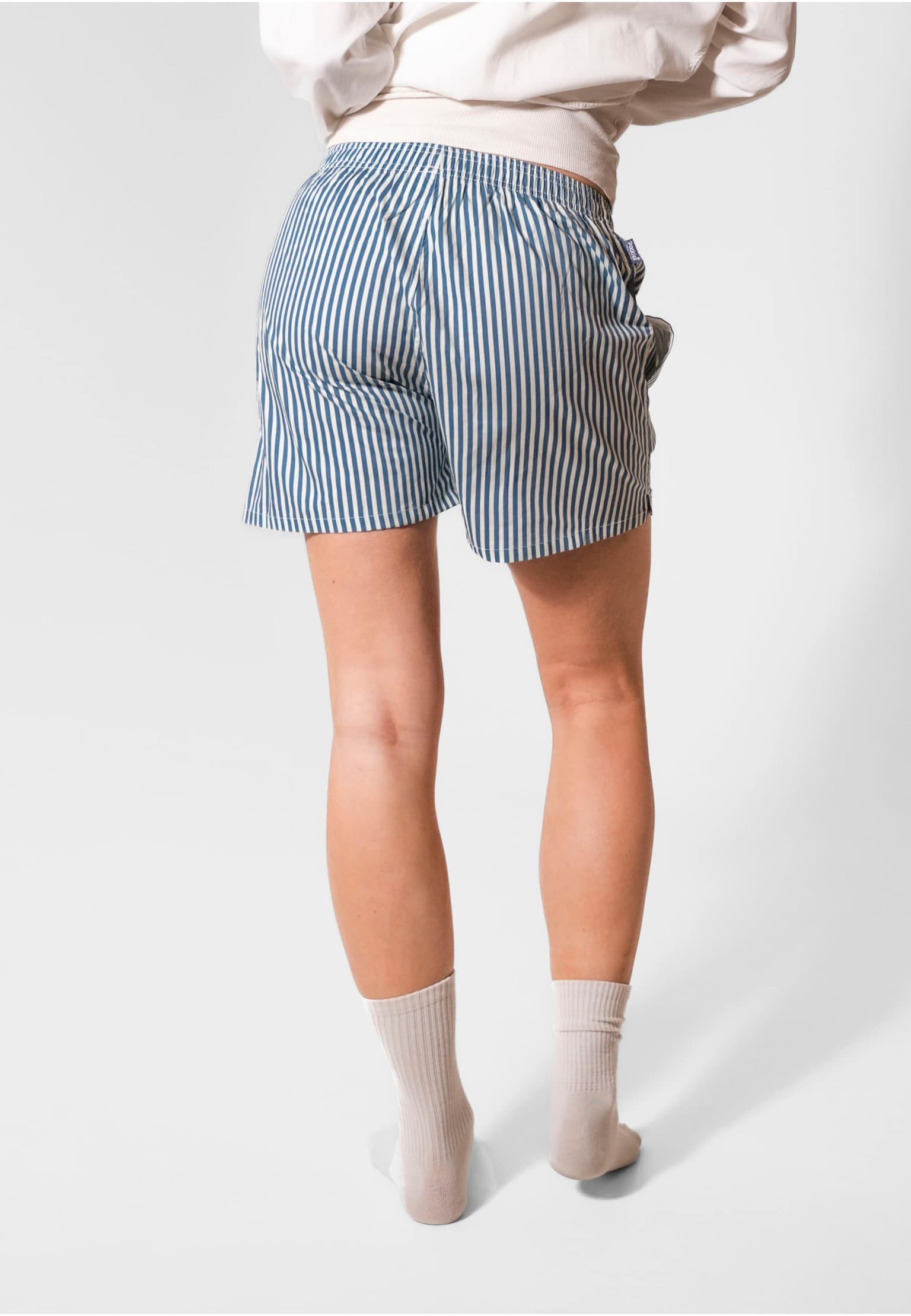 Pockies Blue Striped - Boyfriend Boxers – Bild 2