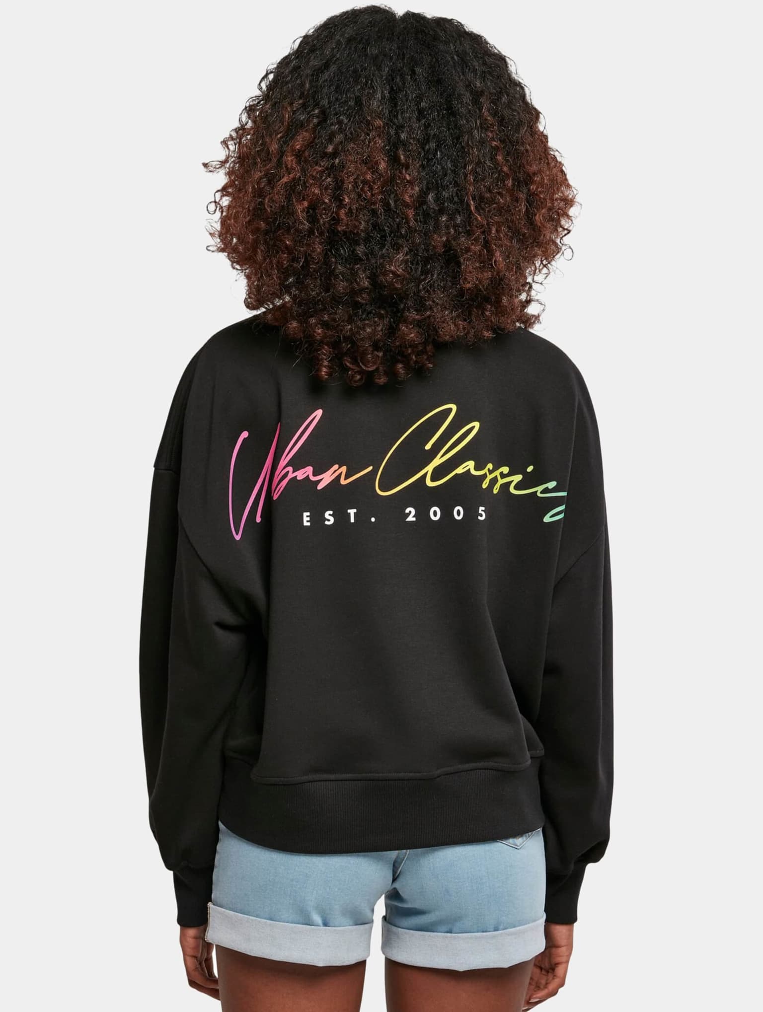 Urban Classics Ladies Oversized Rainbow Crewneck – Bild 2