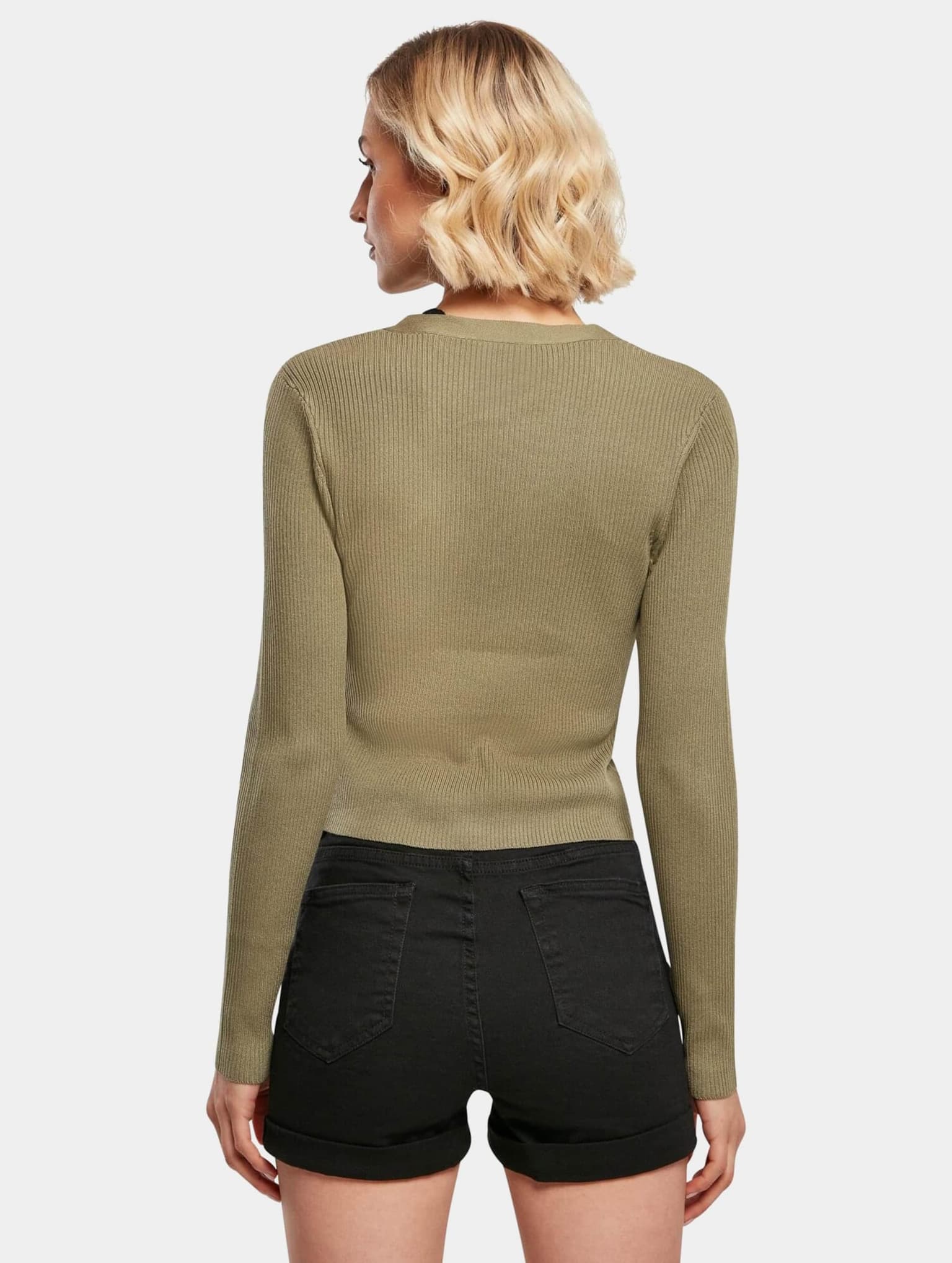 Urban Classics Ladies Short Rib Knit Cardigan – Bild 2