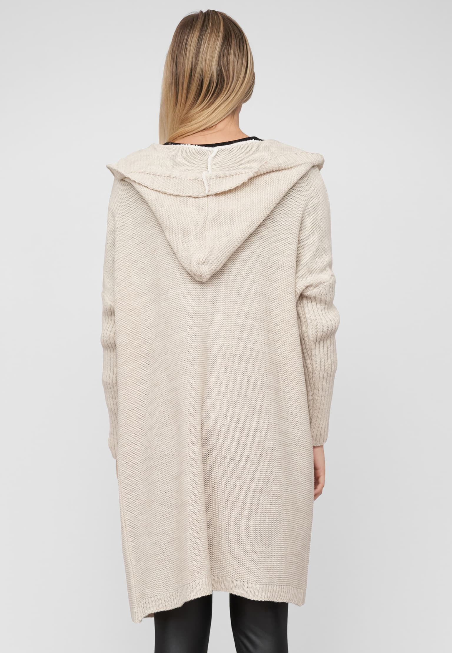 Cloud5ive Longform knit cardigan with hood – Bild 2