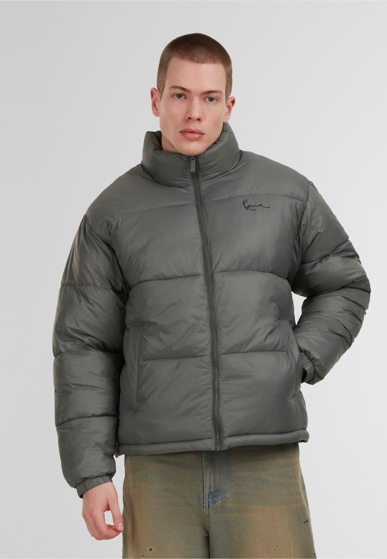 Karl Kani Small Signature Embossed Logo Puffer Jacket