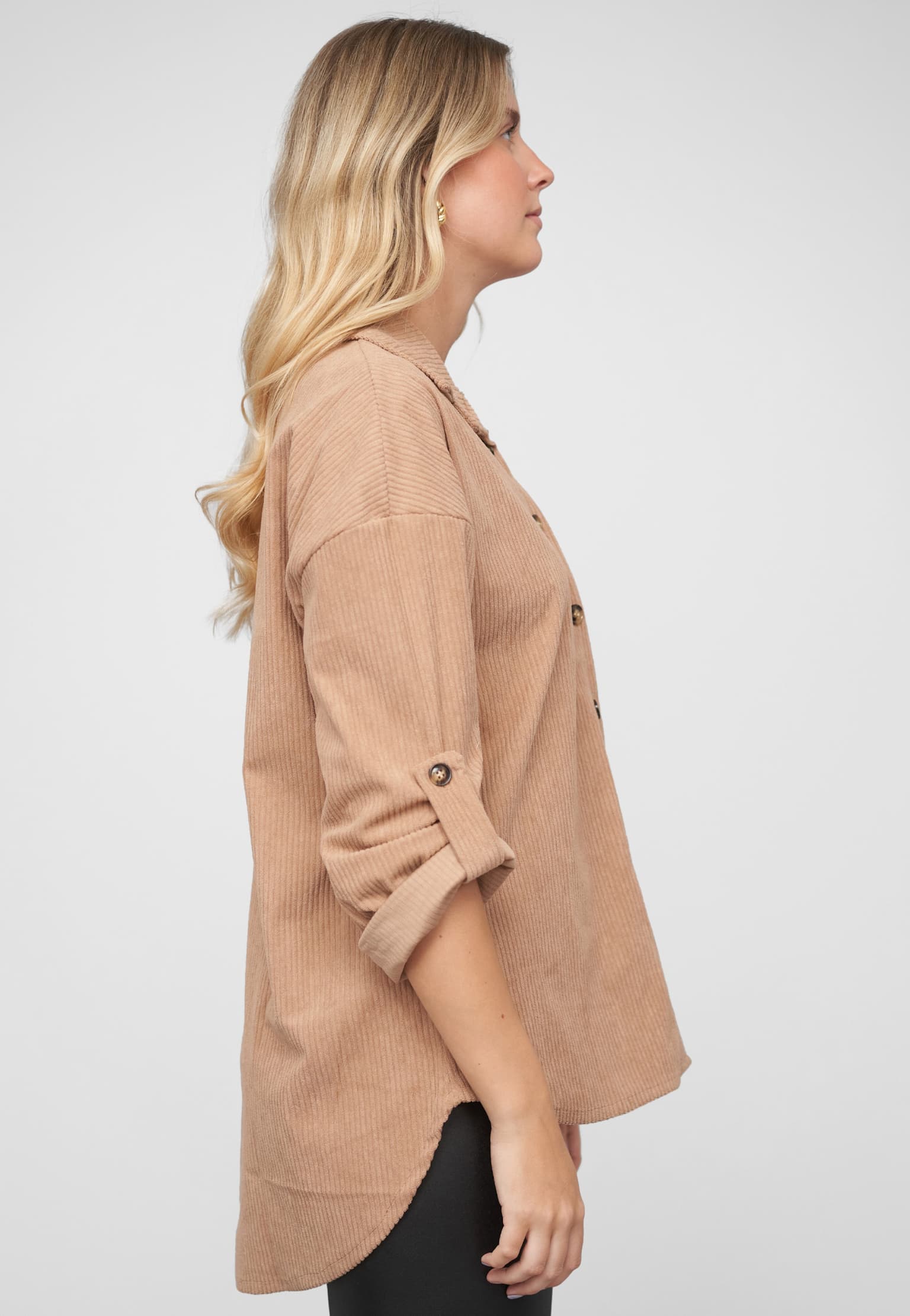 Cloud5ive Turn-Up Cordurory Blouse – Bild 4
