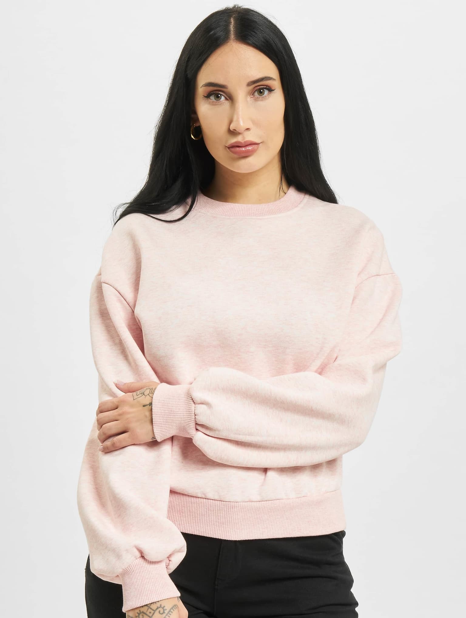 Urban Classics Ladies Oversized Color Melange Crewneck – Bild 3