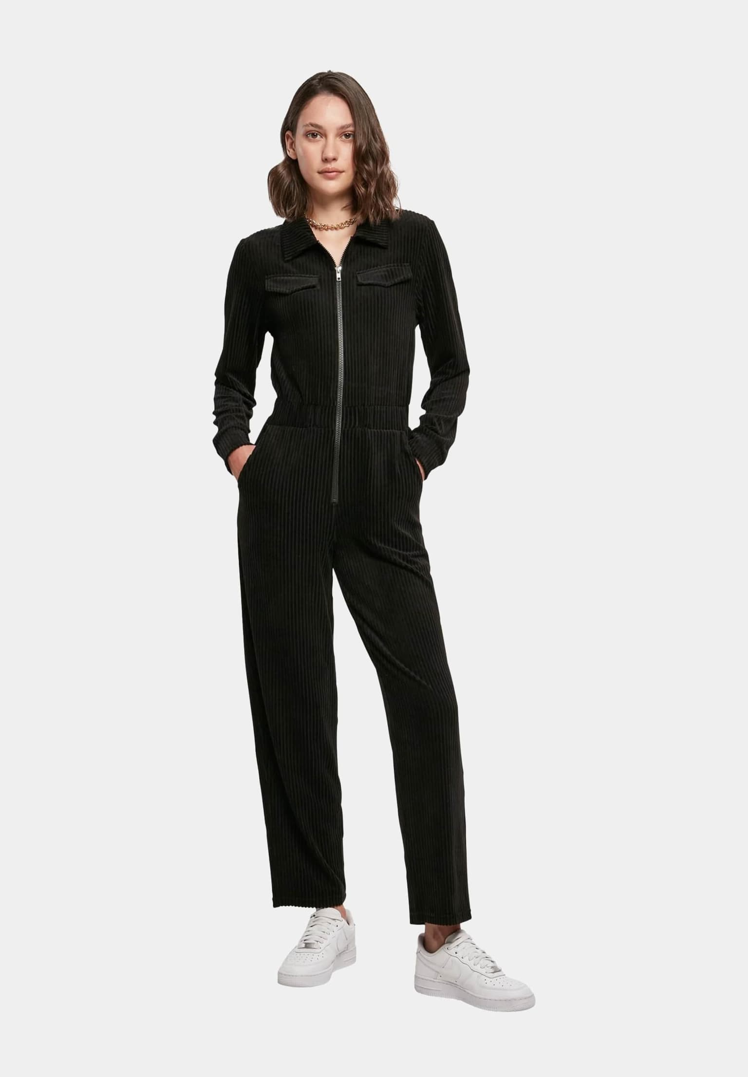 Urban Classics Ladies Velvet Rib Boiler Suit