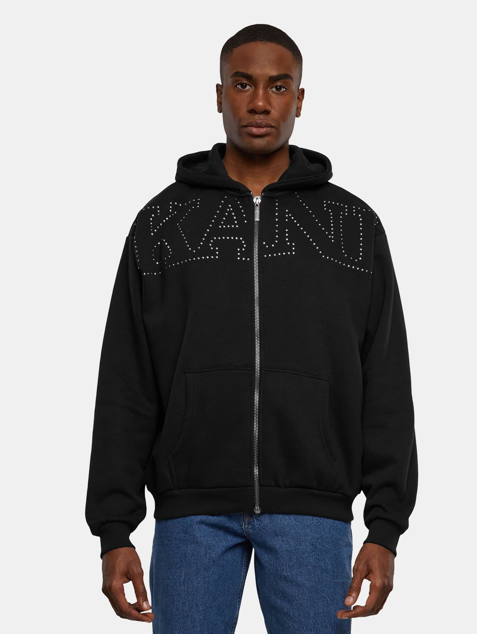Karl Kani Studded Retro OS Full Zip Hoodie – Bild 4
