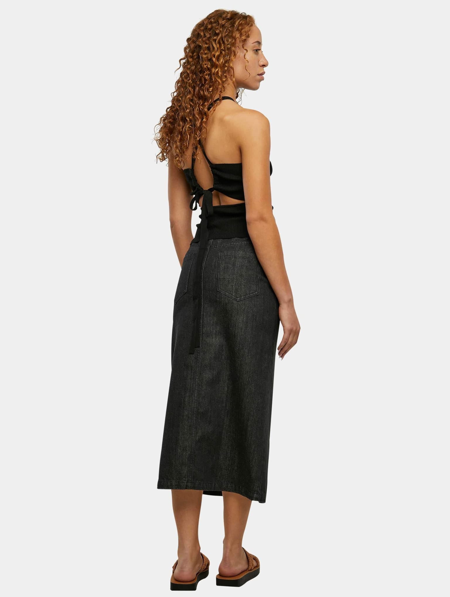 Urban Classics Ladies Rib Knit Crossed Back Top – Bild 3