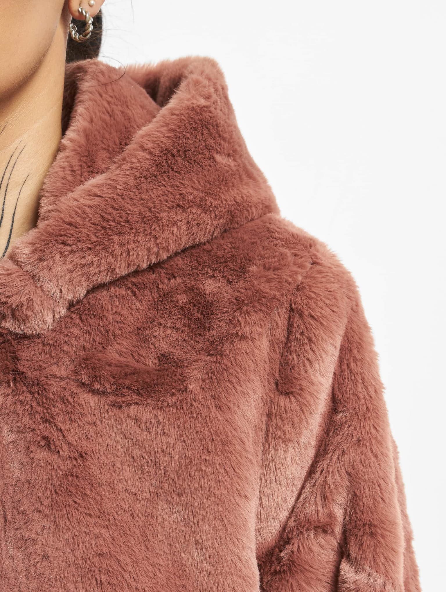 Urban Classics Ladies Hooded Teddy Coat – Bild 4