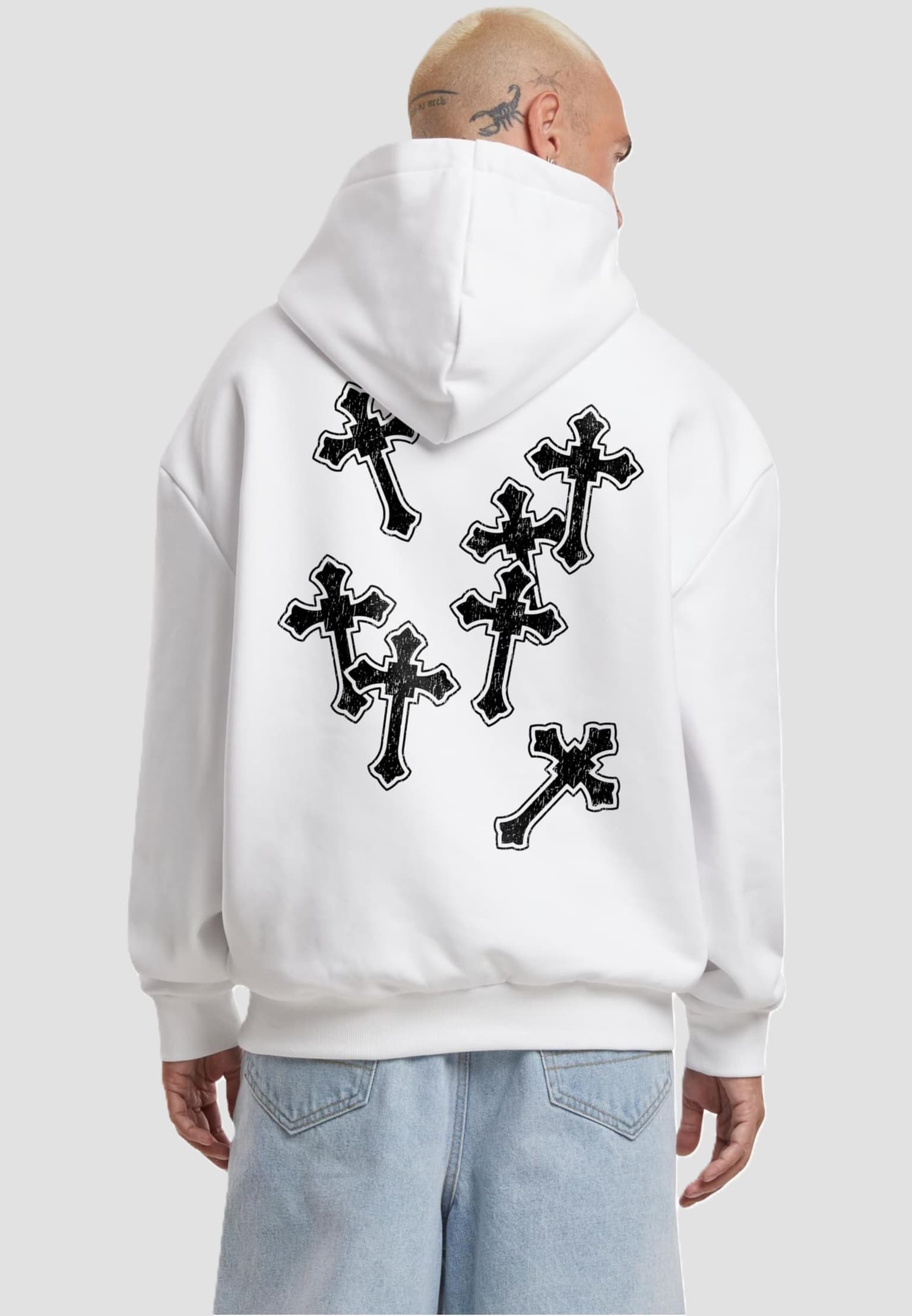 Mister Tee Believe In Strength Ultra Heavy Oversized Hoody – Bild 2
