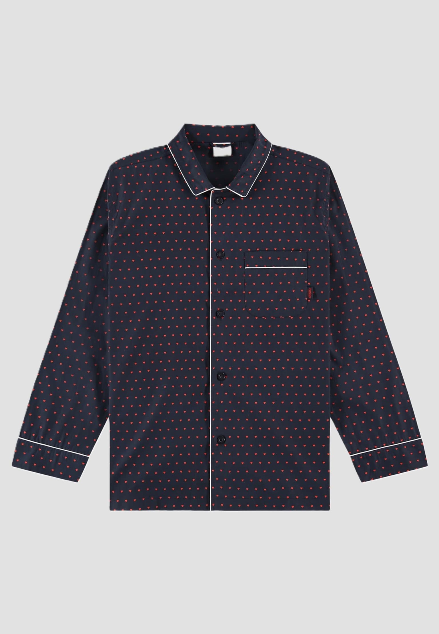 Pockies Navy Luv Pyjama Shirt