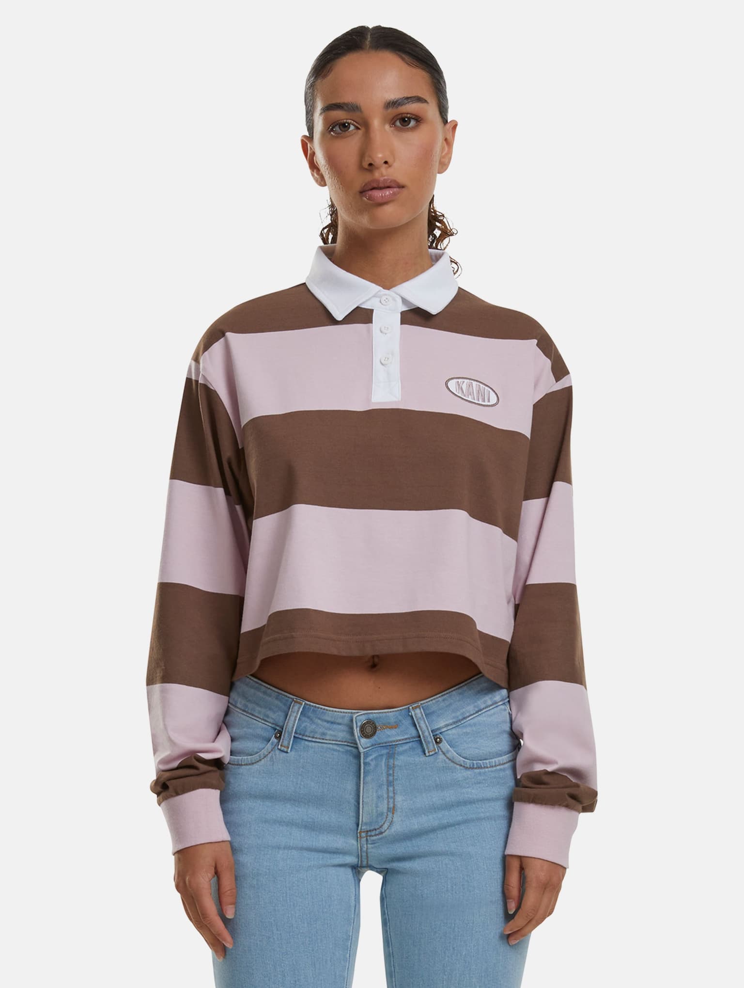 Karl Kani Woven Signature Crop Striped Rugby Longsleeve – Bild 3