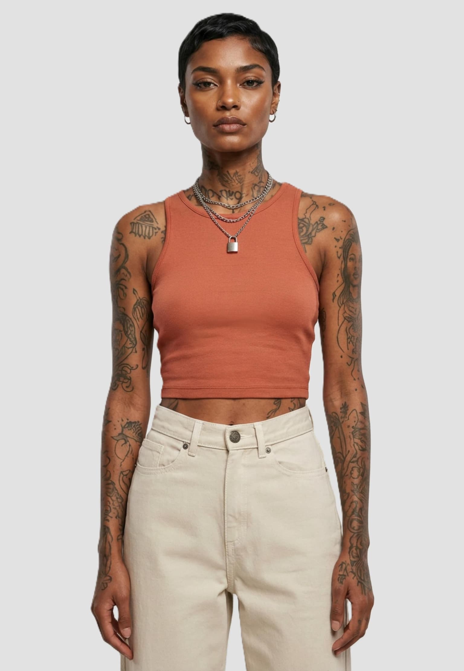 Urban Classics – Urban Classics Ladies Cropped Rib Top