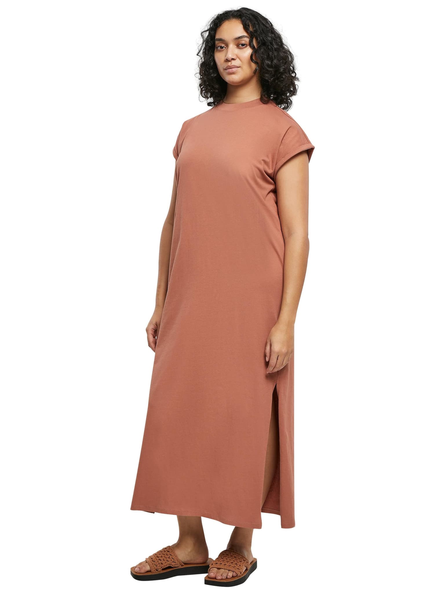 Urban Classics Ladies Long Extended Shoulder Dress – Bild 4