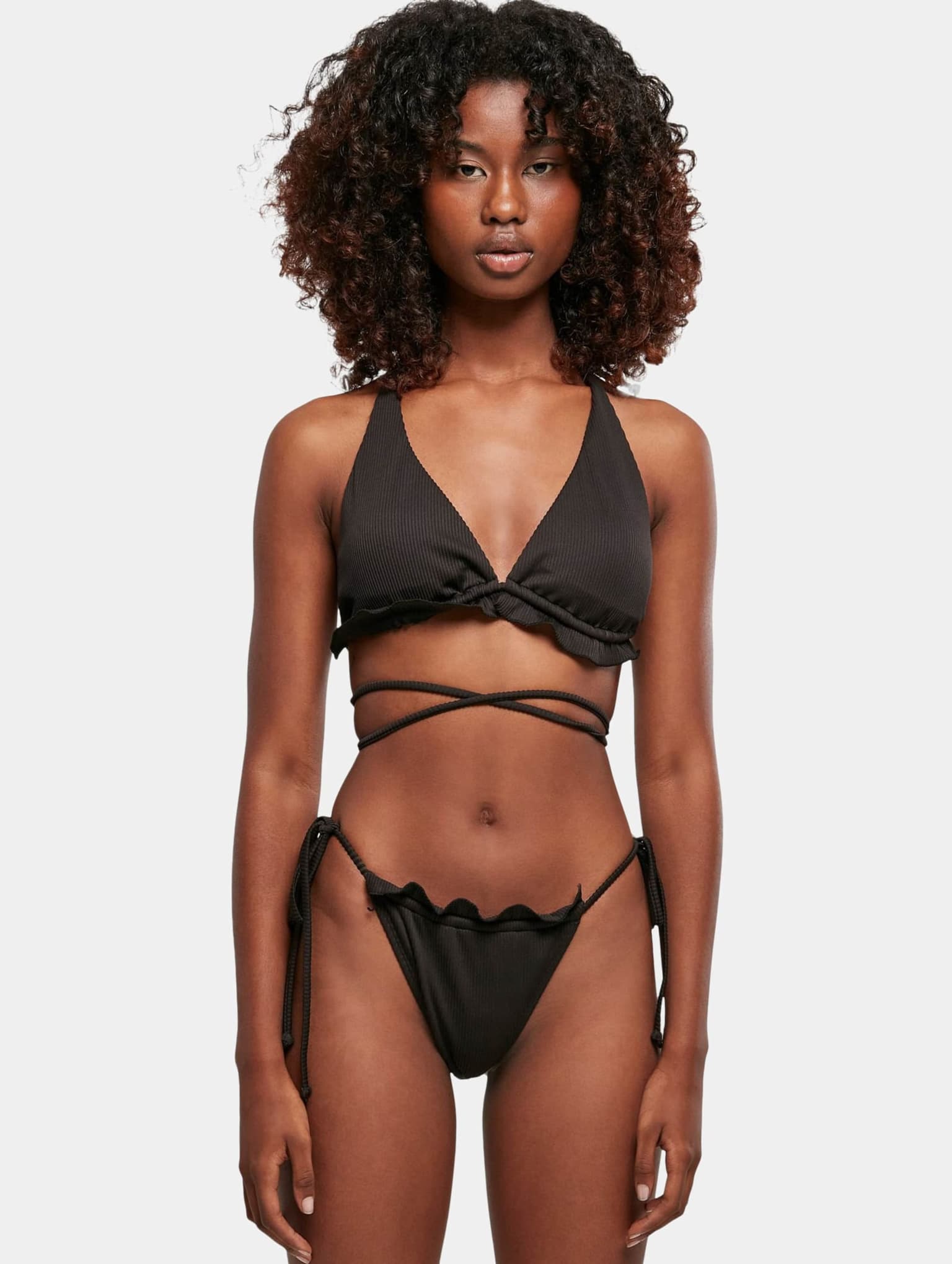 Urban Classics Ladies Rib Babylock Triangle Bikini – Bild 3