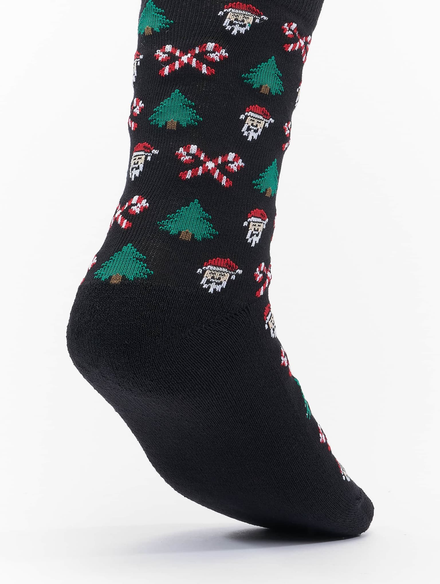 Urban Classics Grumpy Santa Christmas Socks 3-Pack – Bild 3
