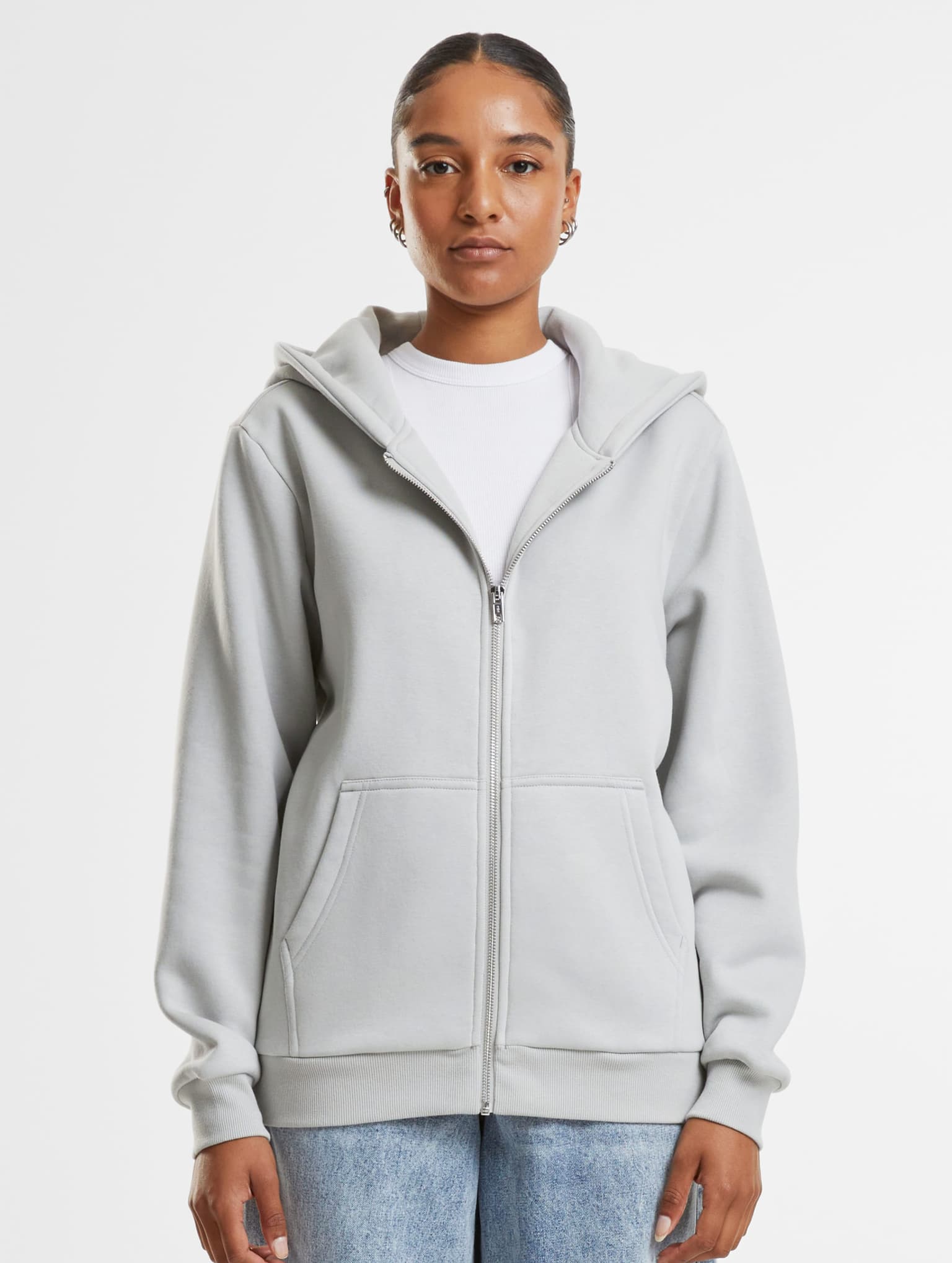 Urban Classics Ladies Fluffy Zip Hoodie – Bild 3