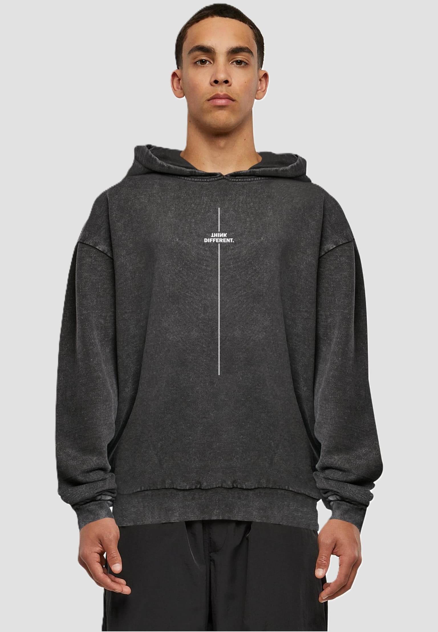 Merchcode Think Different Acid Washed Oversize Hoody