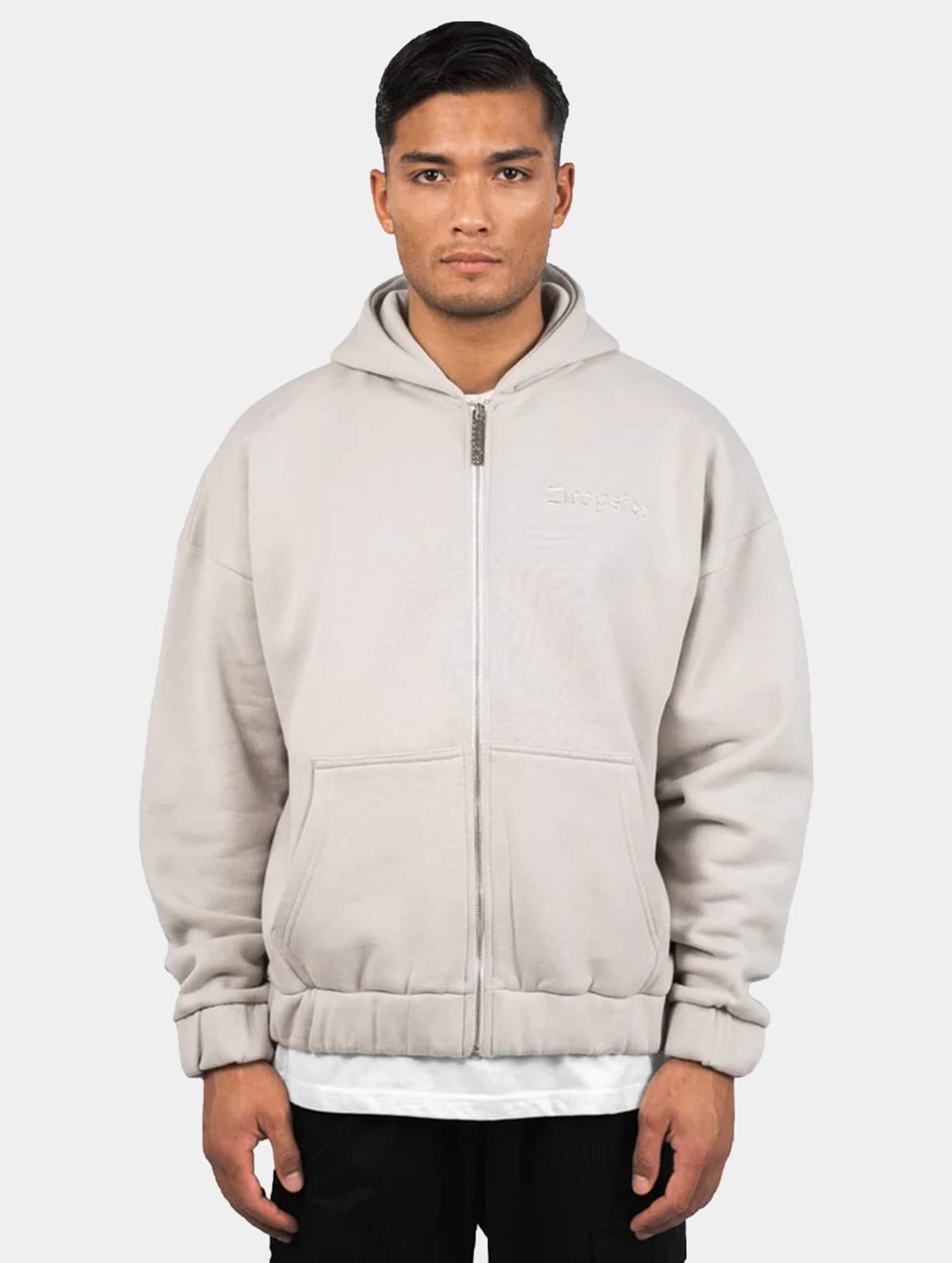 Dropsize Super Heavy Oversize Blank Zip Hoodie
