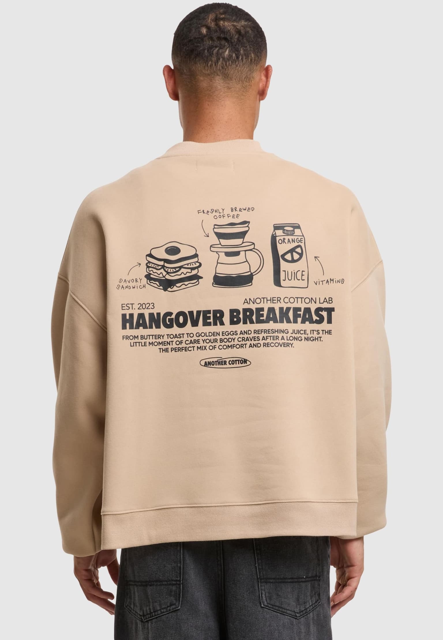 Another Cotton Lab Hangover Breakfast Sweatshirt – Bild 2