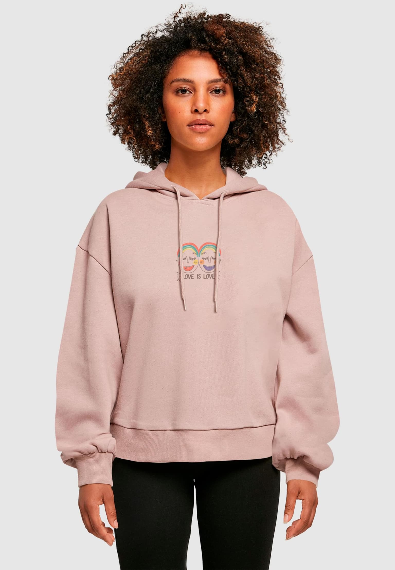 Merchcode Ladies Love Figures Oversized Hoody