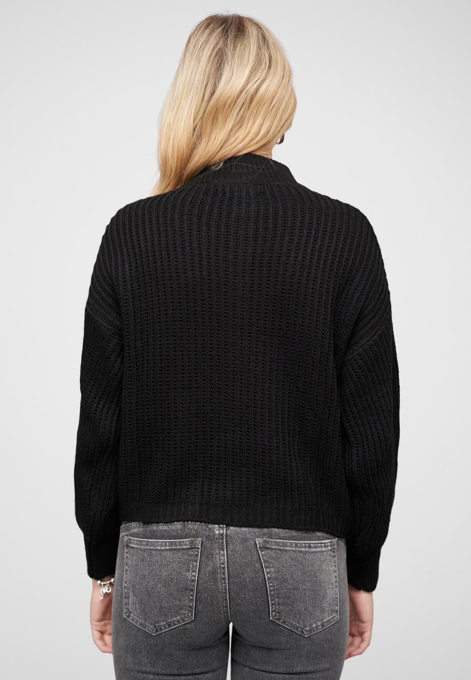 Cloud5ive Pullover mit Stehrollkragen und V-Ausschnitt – Bild 2