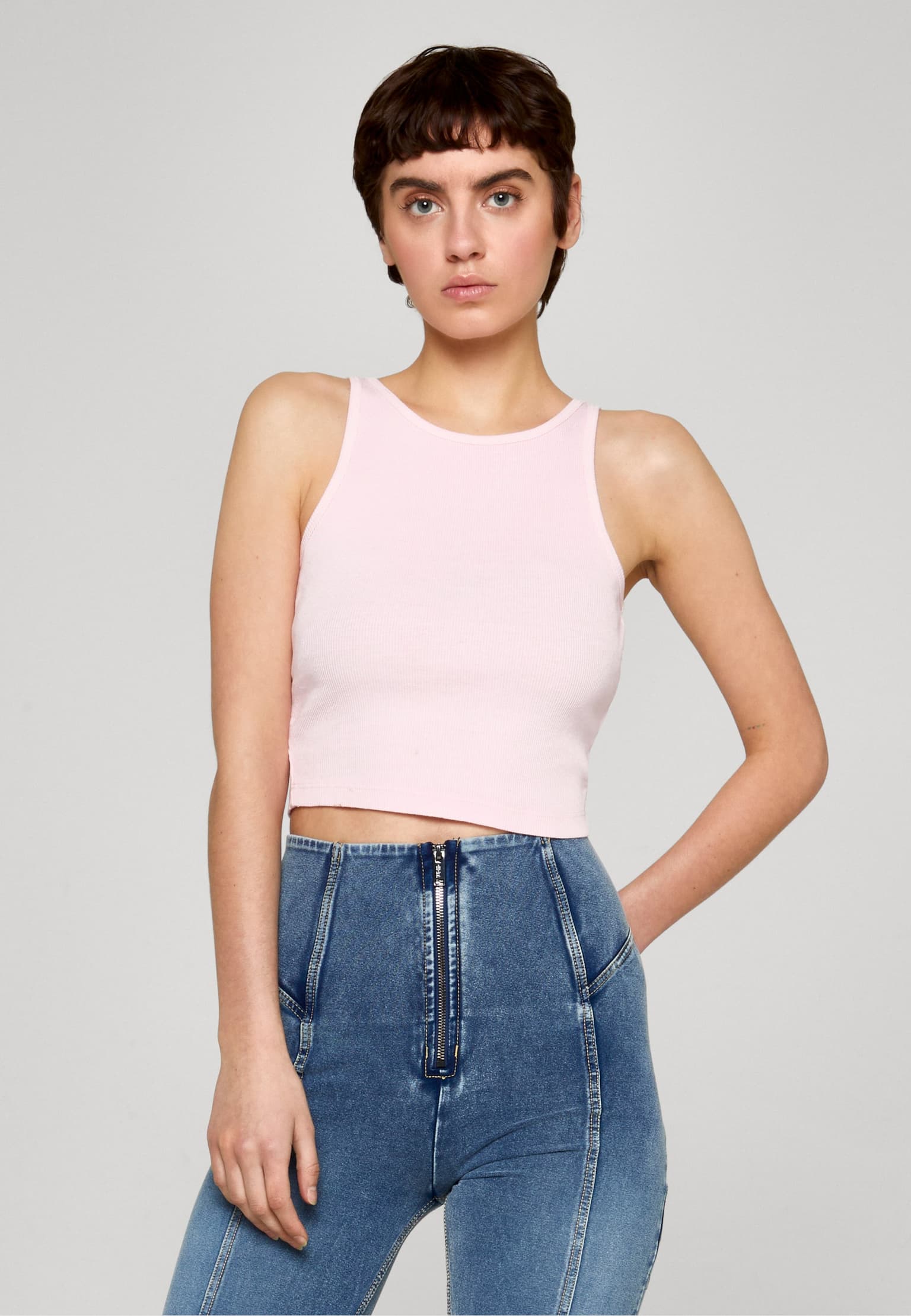 Urban Classics Ladies Washed Rib Jersey Cropped Top 2Pack – Bild 2