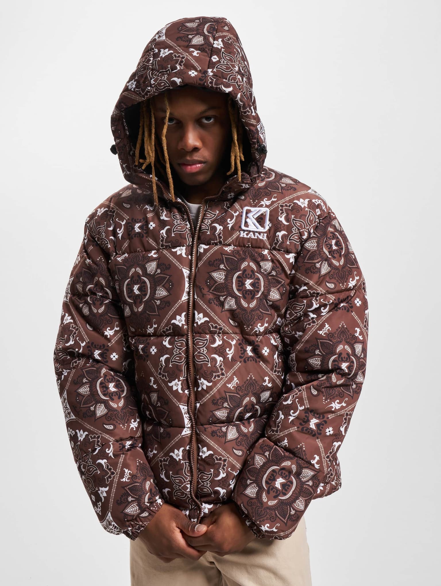 Karl Kani KM233-037-2 KK OG Paisley Puffer Jacket