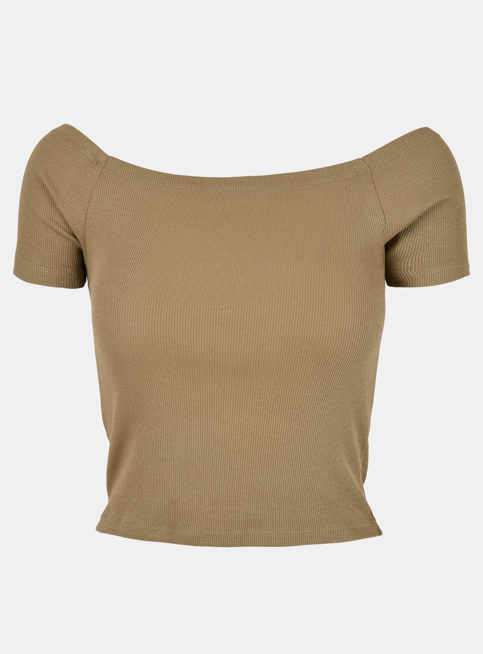 Urban Classics Ladies Off Shoulder Rib Tee – Bild 3