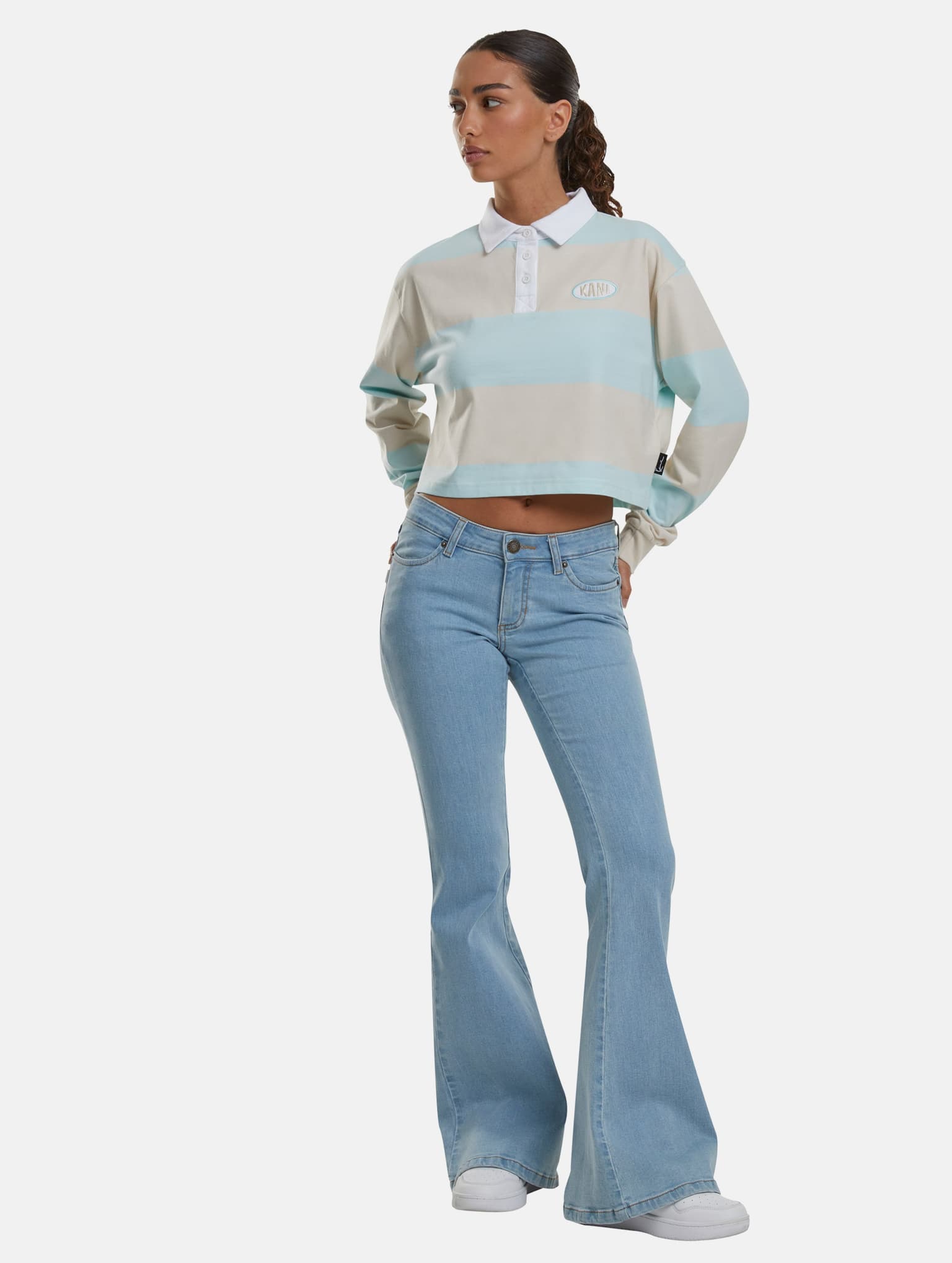 Karl Kani Woven Signature Crop Striped Rugby Longsleeve – Bild 4