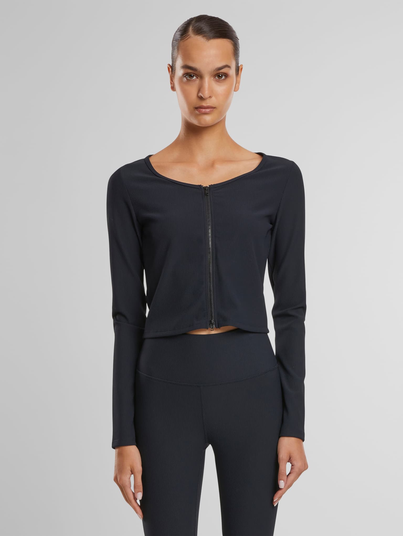 aimn aim'n Ribbed Performance Zipped Cardigan – Bild 3