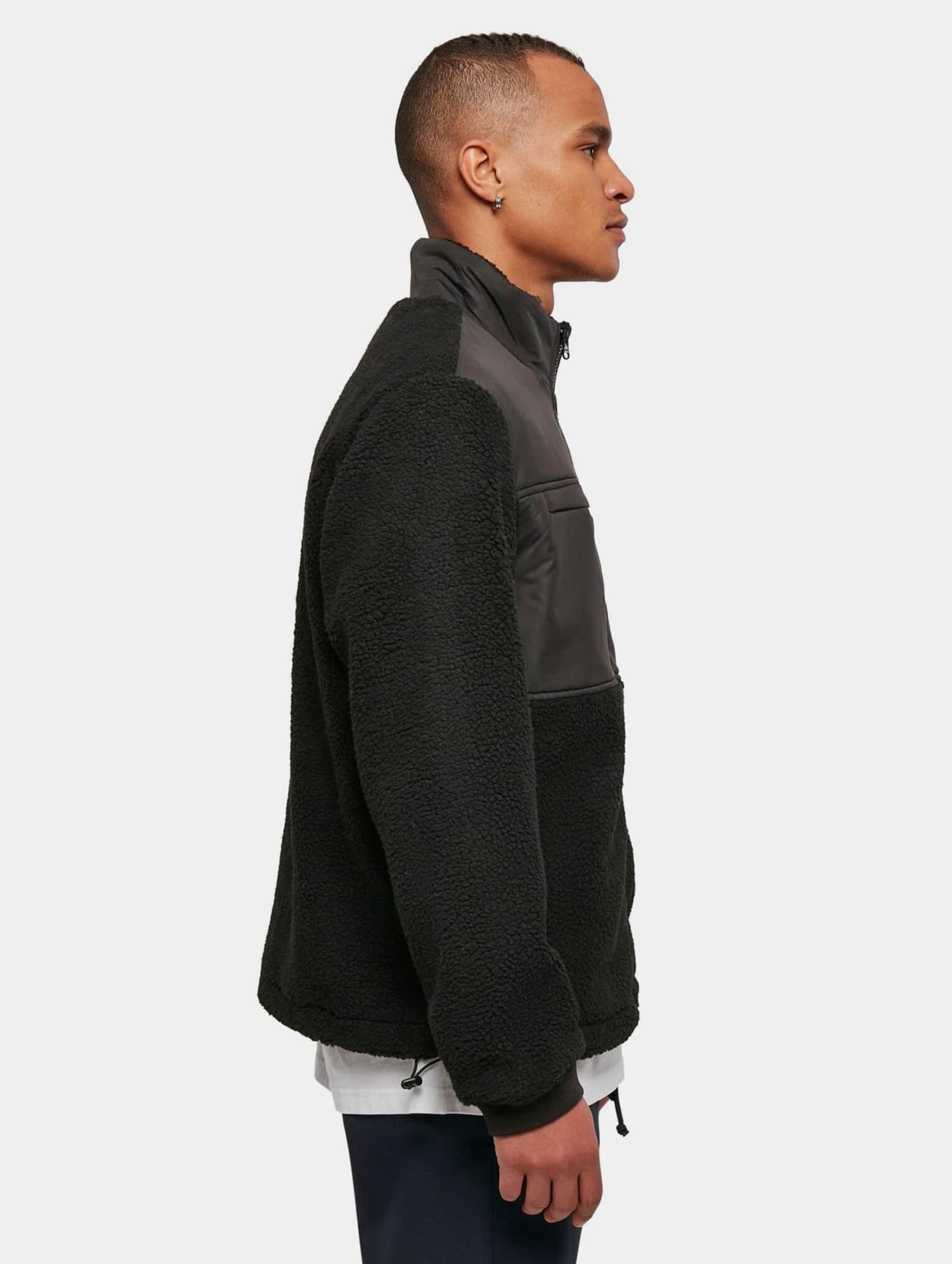 Urban Classics Patched Sherpa Jacket – Bild 4