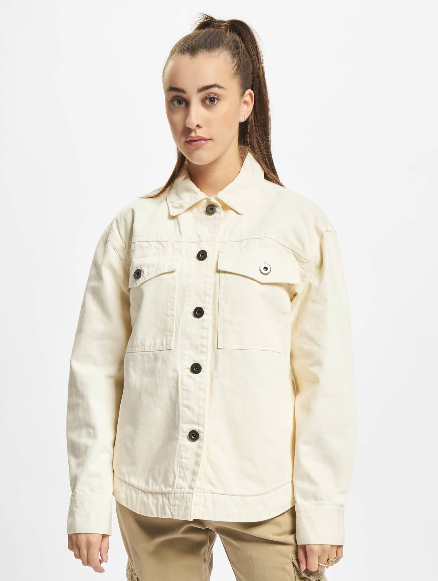 Urban Classics Ladies Oversized Shirt Jacket – Bild 3