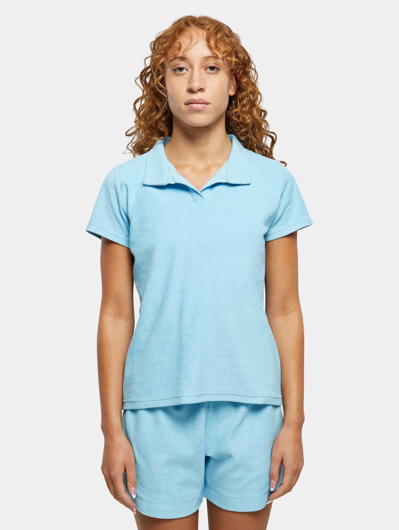 Urban Classics Ladies Towel Polo Tee – Bild 3