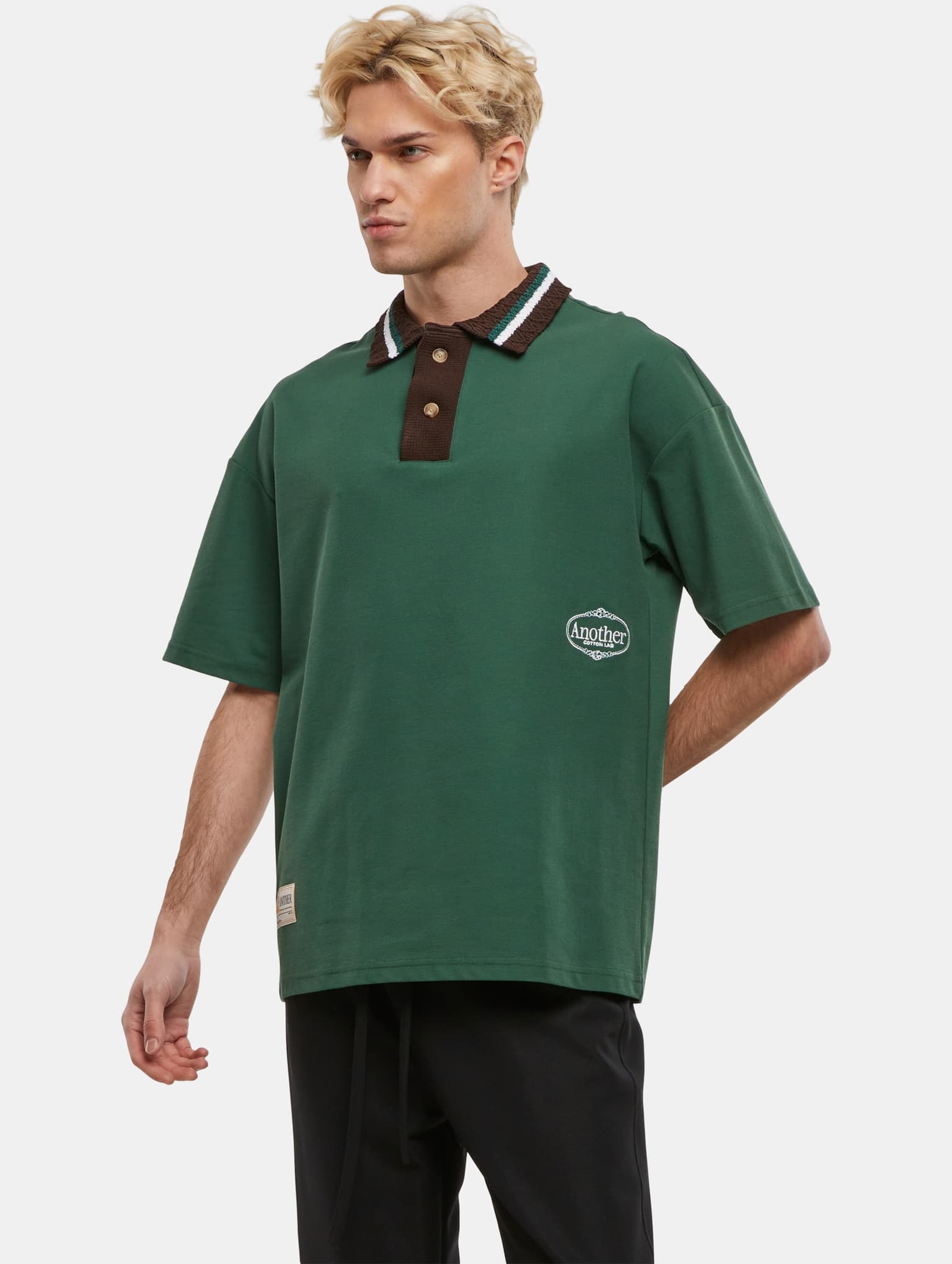 Another Cotton Lab ACL Knit Collar Oversized Polo