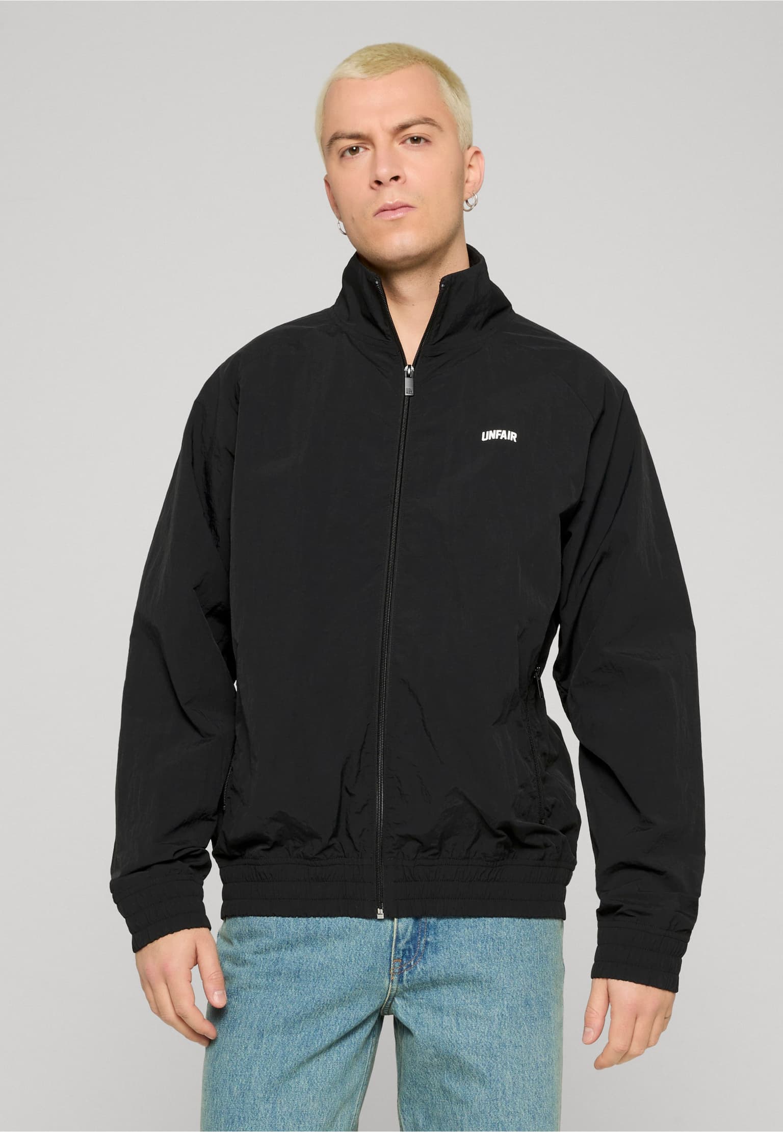 UNFAIR ATHLETICS Curved Crushed Nylon Tracktop