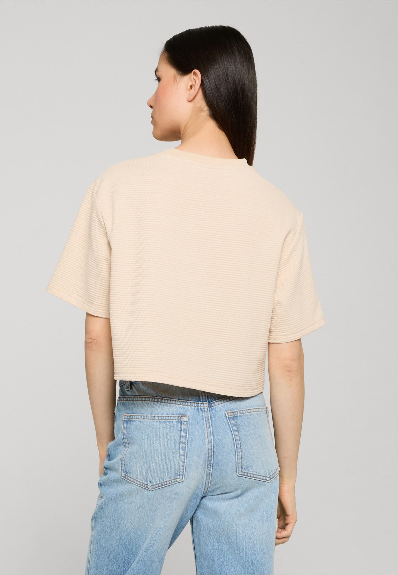 Urban Classics Ladies Structured Jersey Cropped Tee – Bild 2