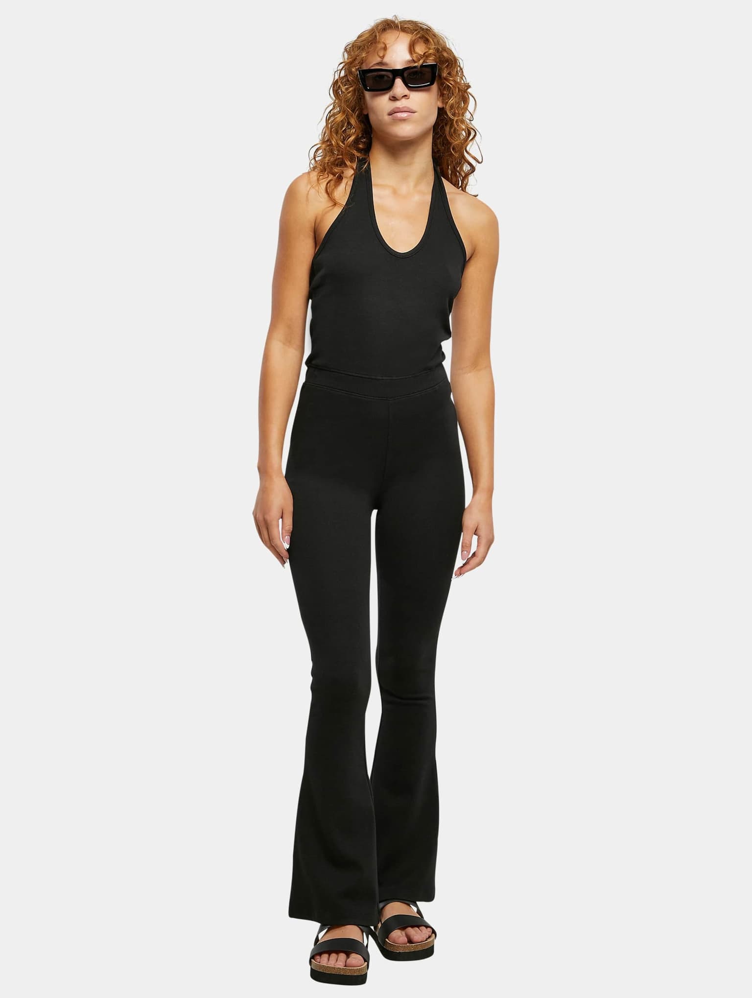 Urban Classics Ladies Stretch Interlock Neckholder Jumpsuit