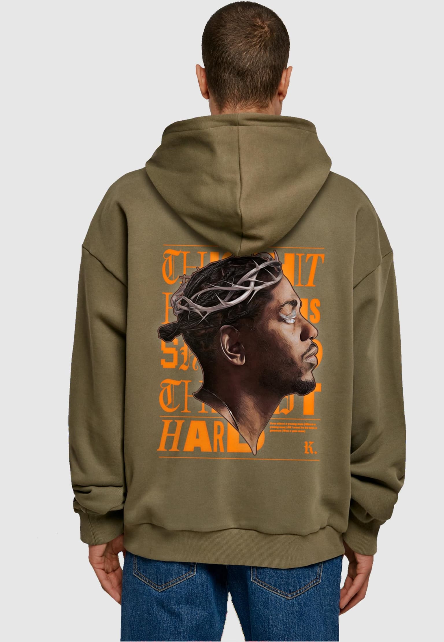 Mister Tee Upscale K-Dot Heavy Oversize Hoodie – Bild 2