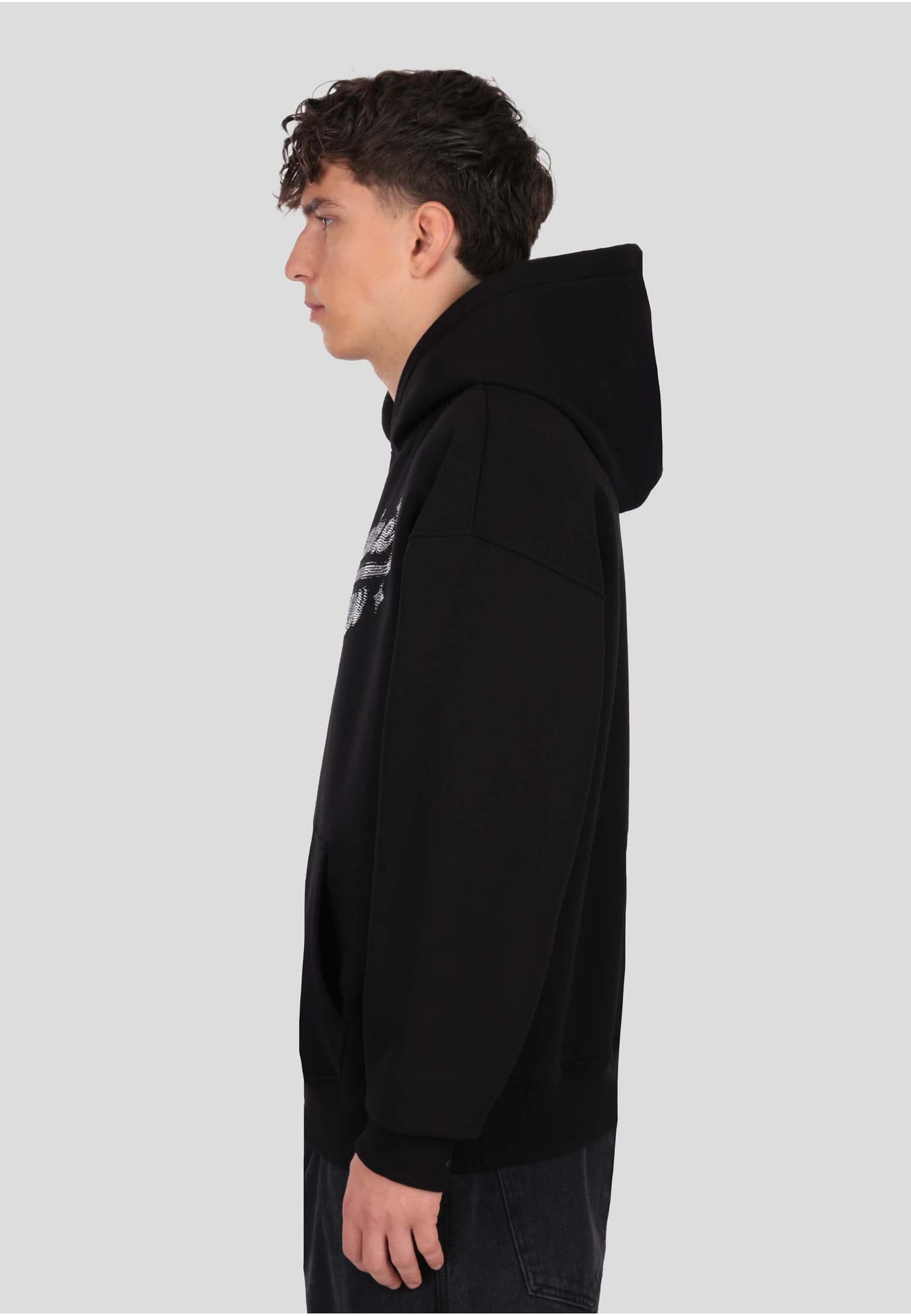 Dropsize HEAVY OVERSIZE RHINESTONE MOTIV HOODIE – Bild 3