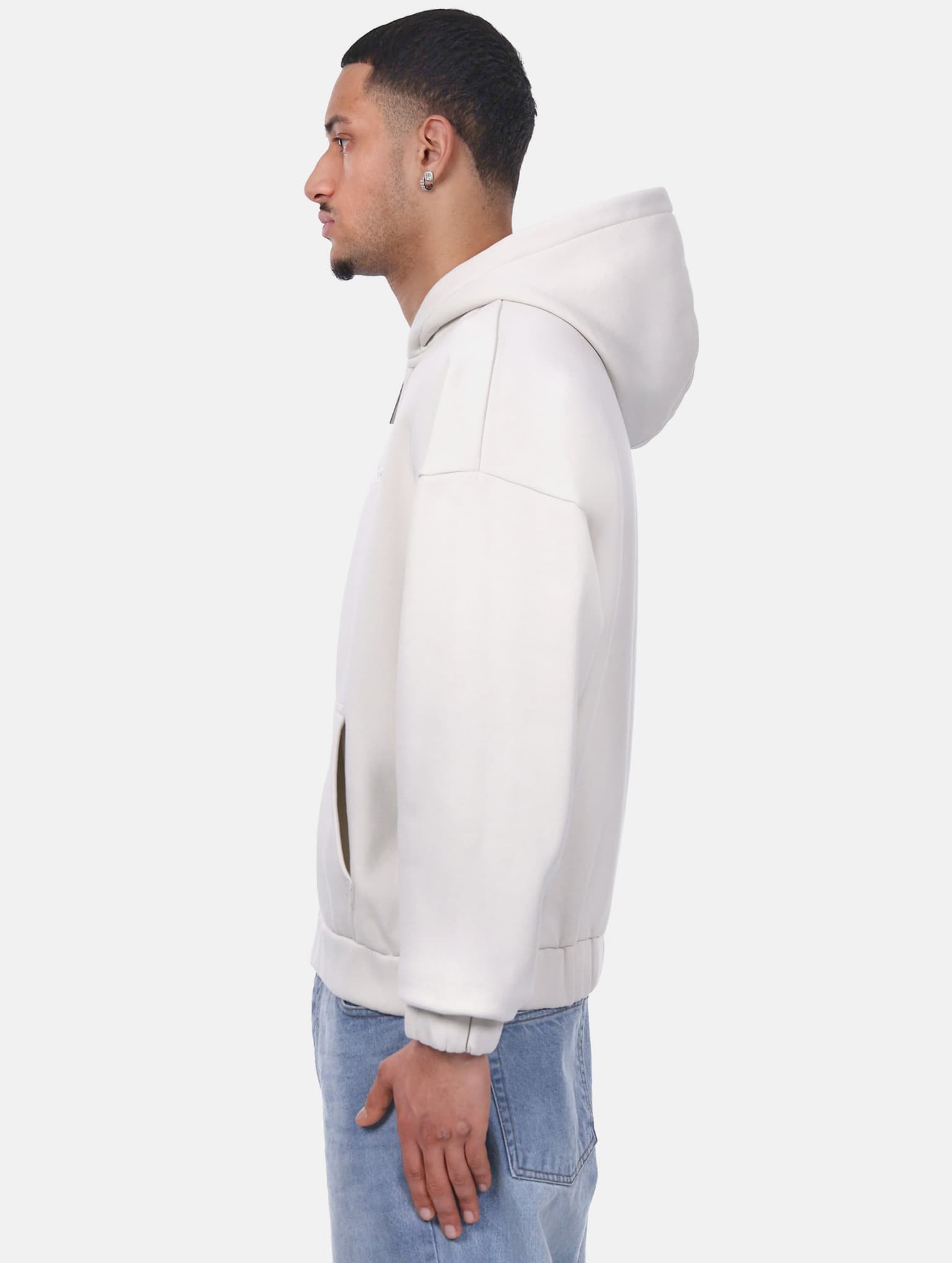 Dropsize HEAVY OVERSIZE EMBO ZIPPER HOODIE – Bild 3