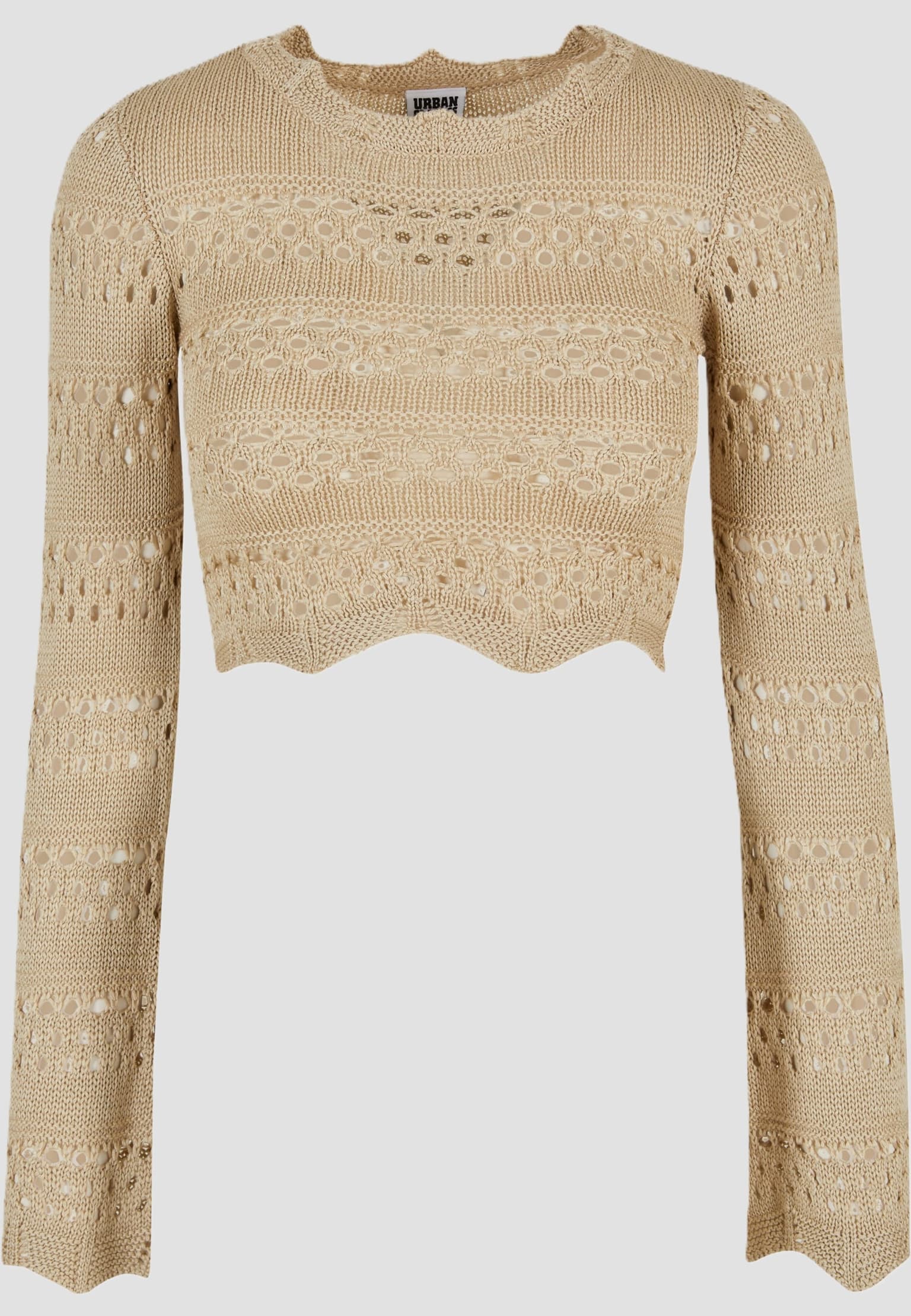 Urban Classics Ladies Cropped Crochet Knit Sweater – Bild 3