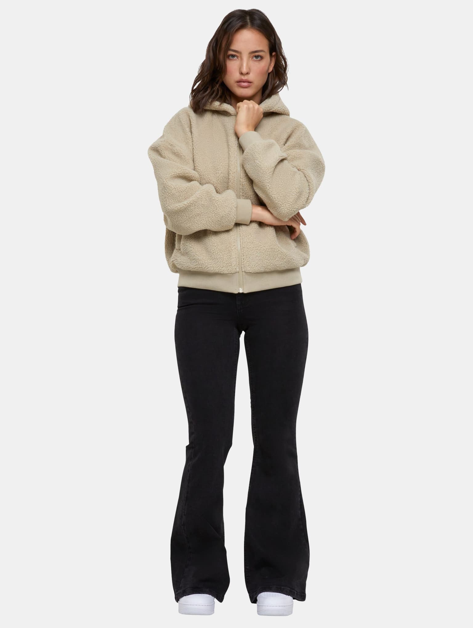 Urban Classics Ladies Oversized Sherpa Zip Hoody – Bild 4