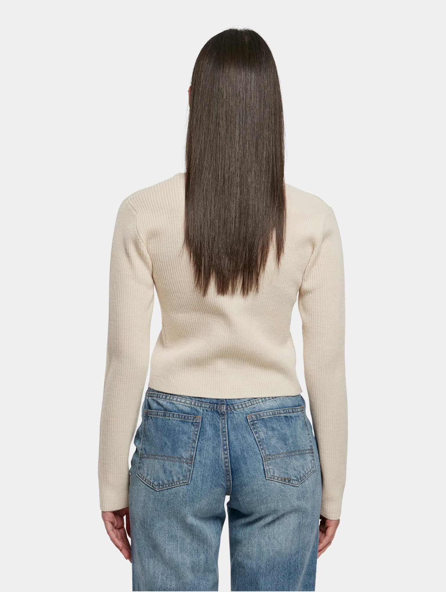 Karl Kani KW221-009-1 Small Signature Knit Bolero light sand – Bild 2
